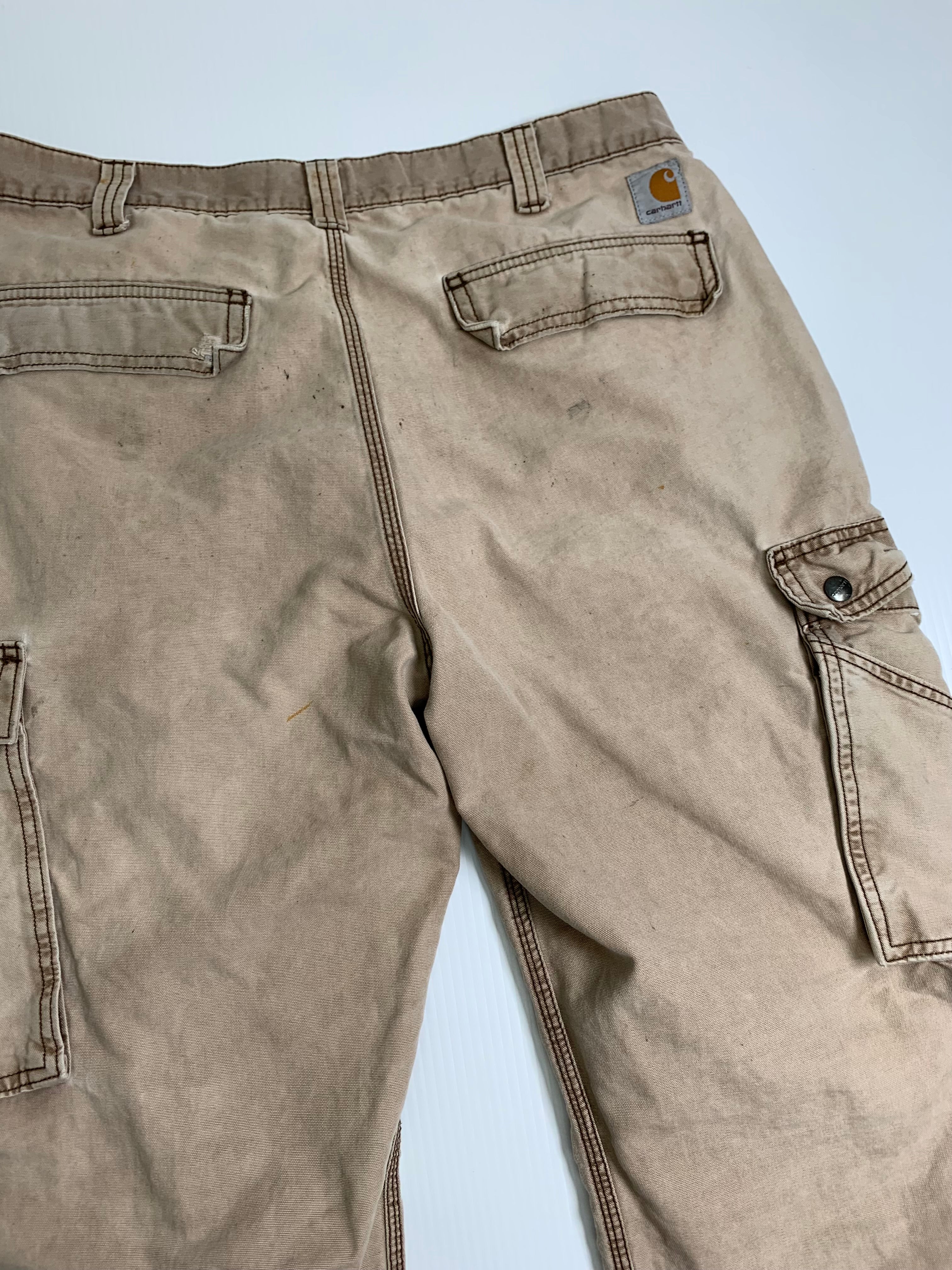Carhartt Faded Cargo Carpenter Denim 36