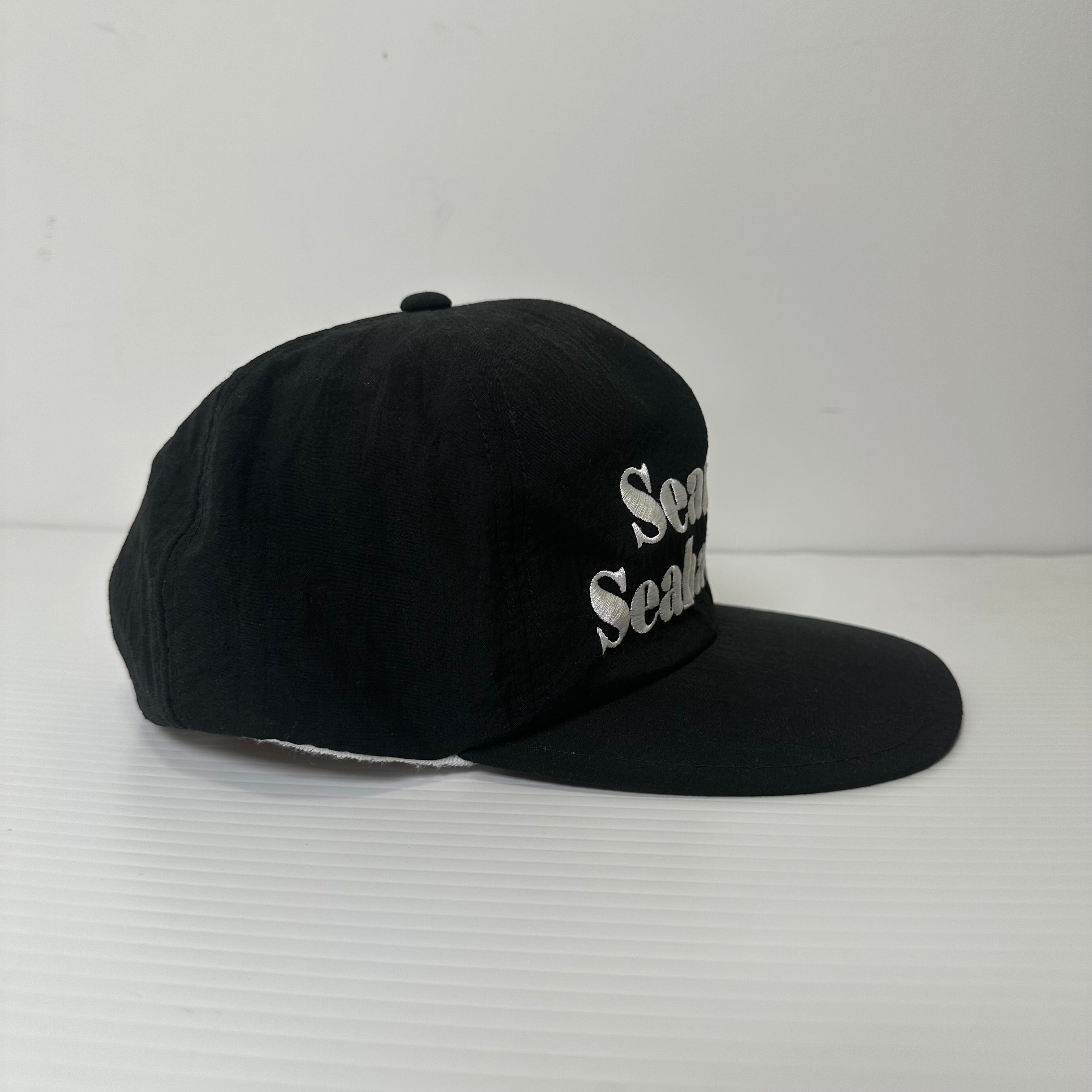 Vintage Seattle Seahawks Text Logo Snapback Hat