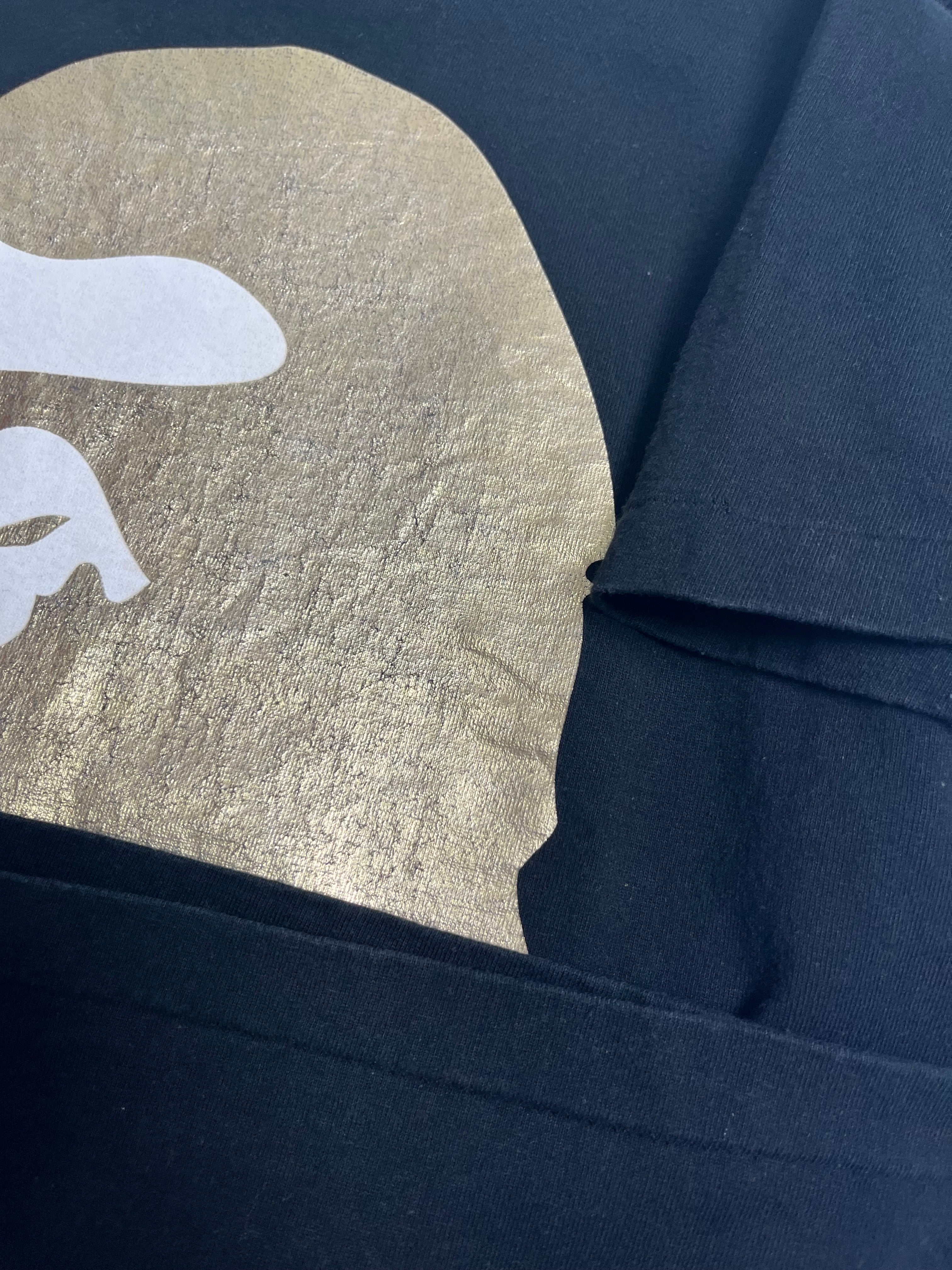 Bape Gold Head Graphic Tee S