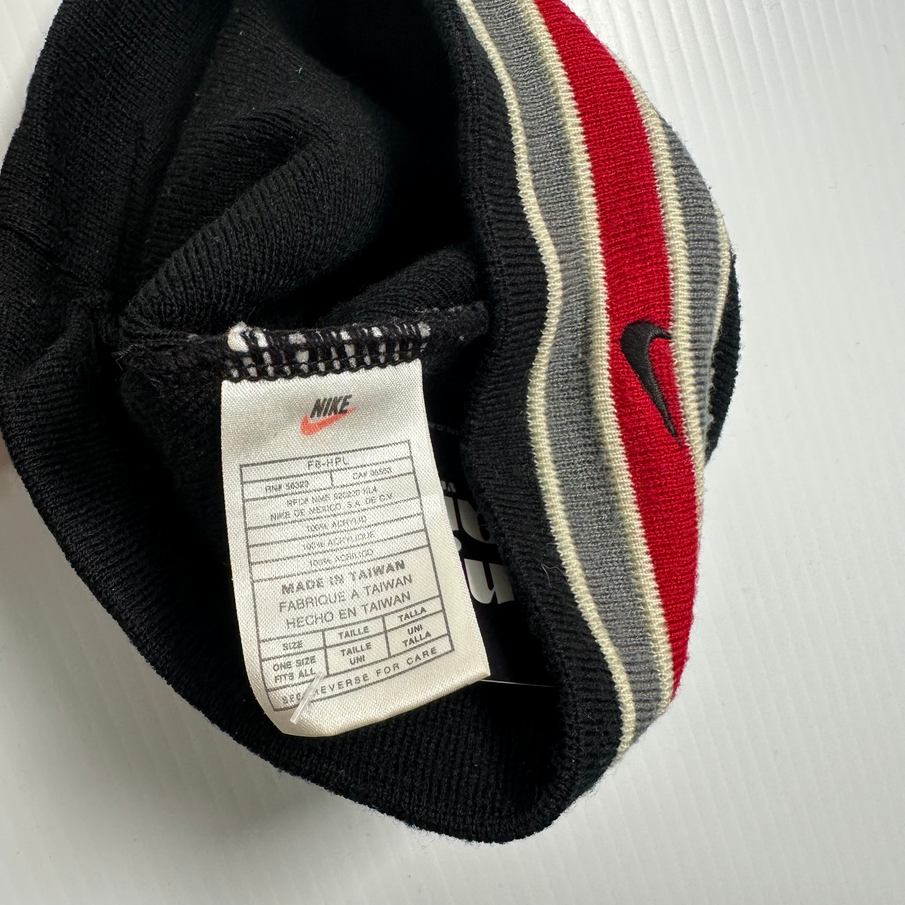 90s Nike Striped Beanie