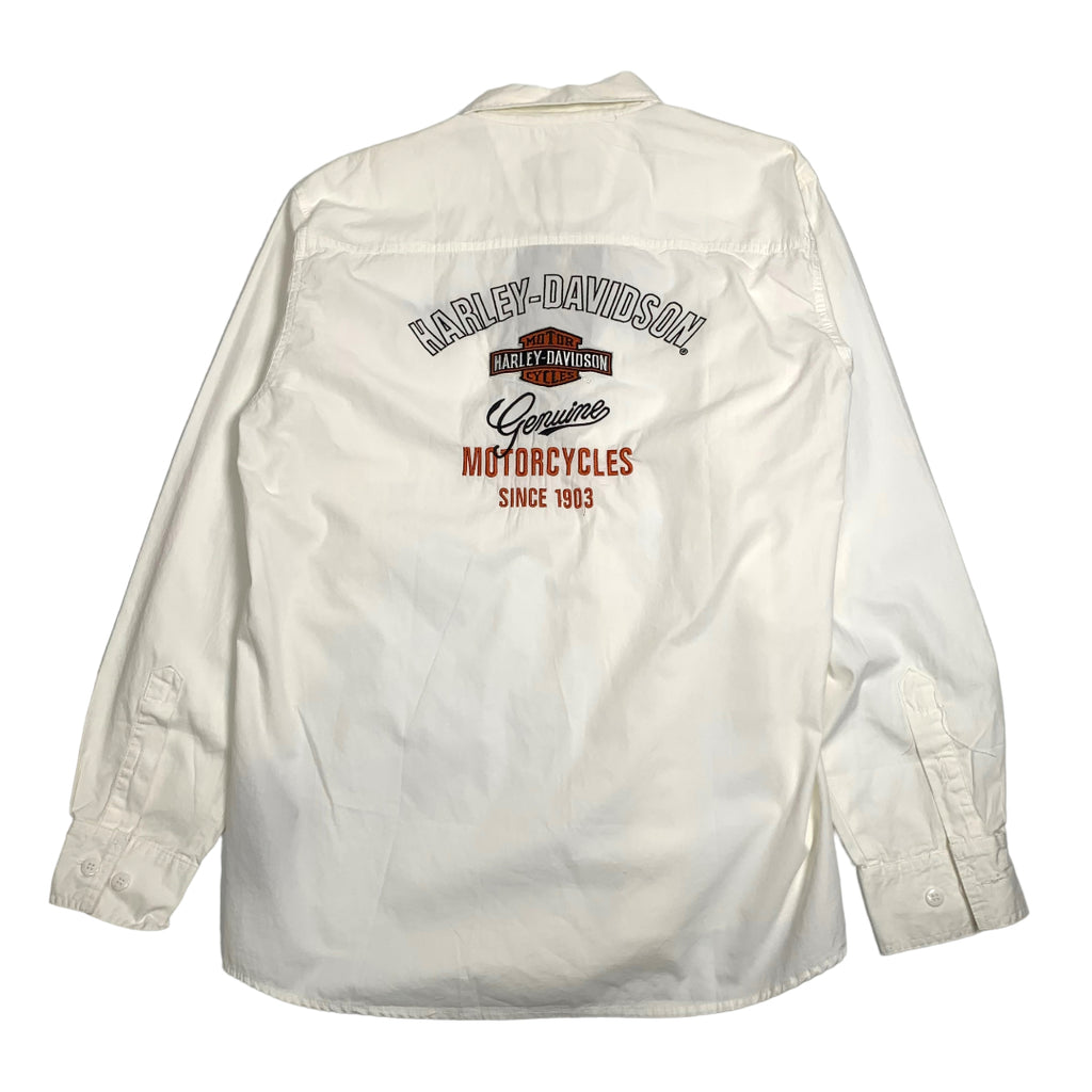 BNWT Harley Davidson Embroidered Button-Up Shirt L