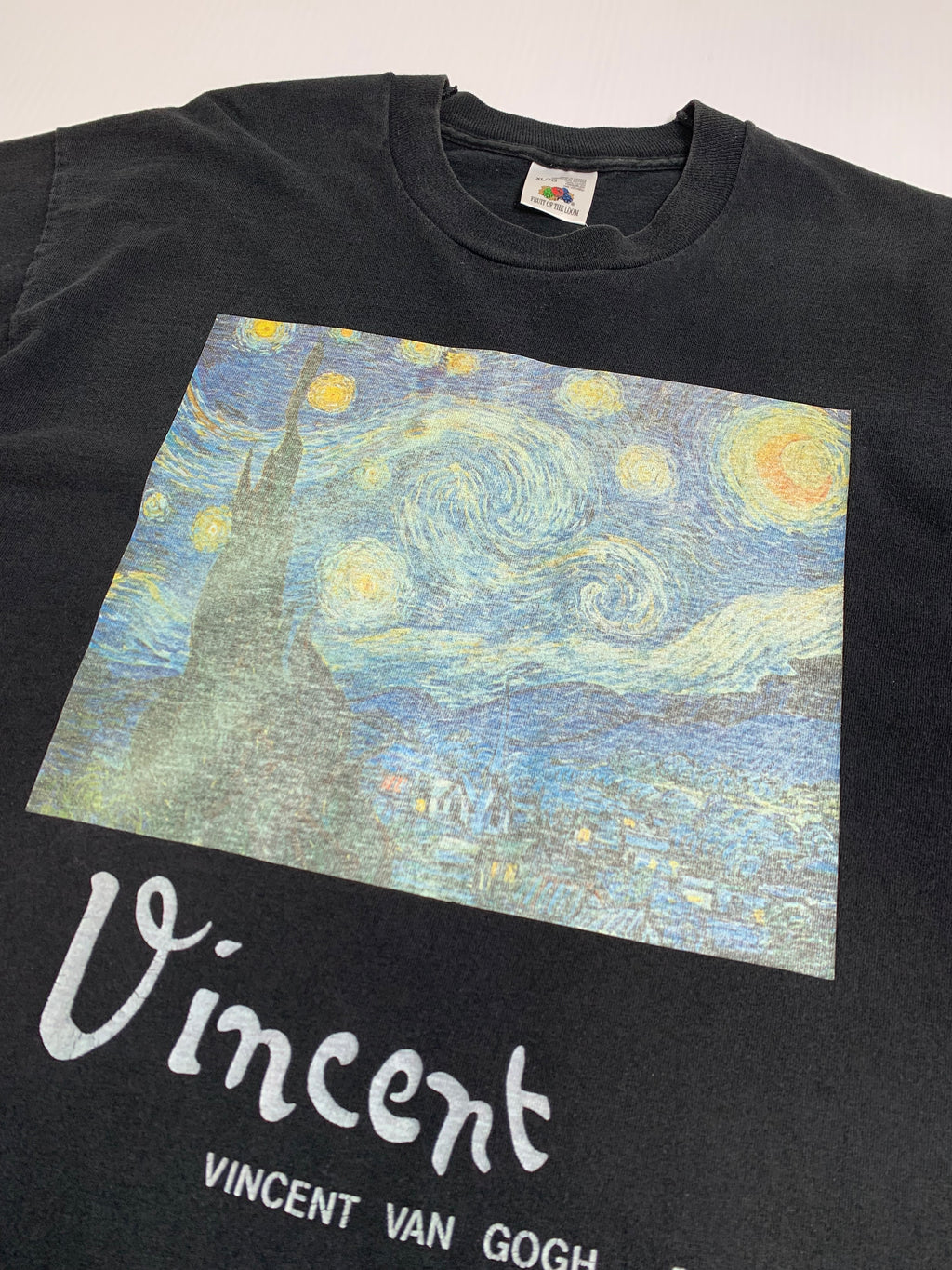 Vintage Vincent Van Gogh Starry Night Art Tee XL