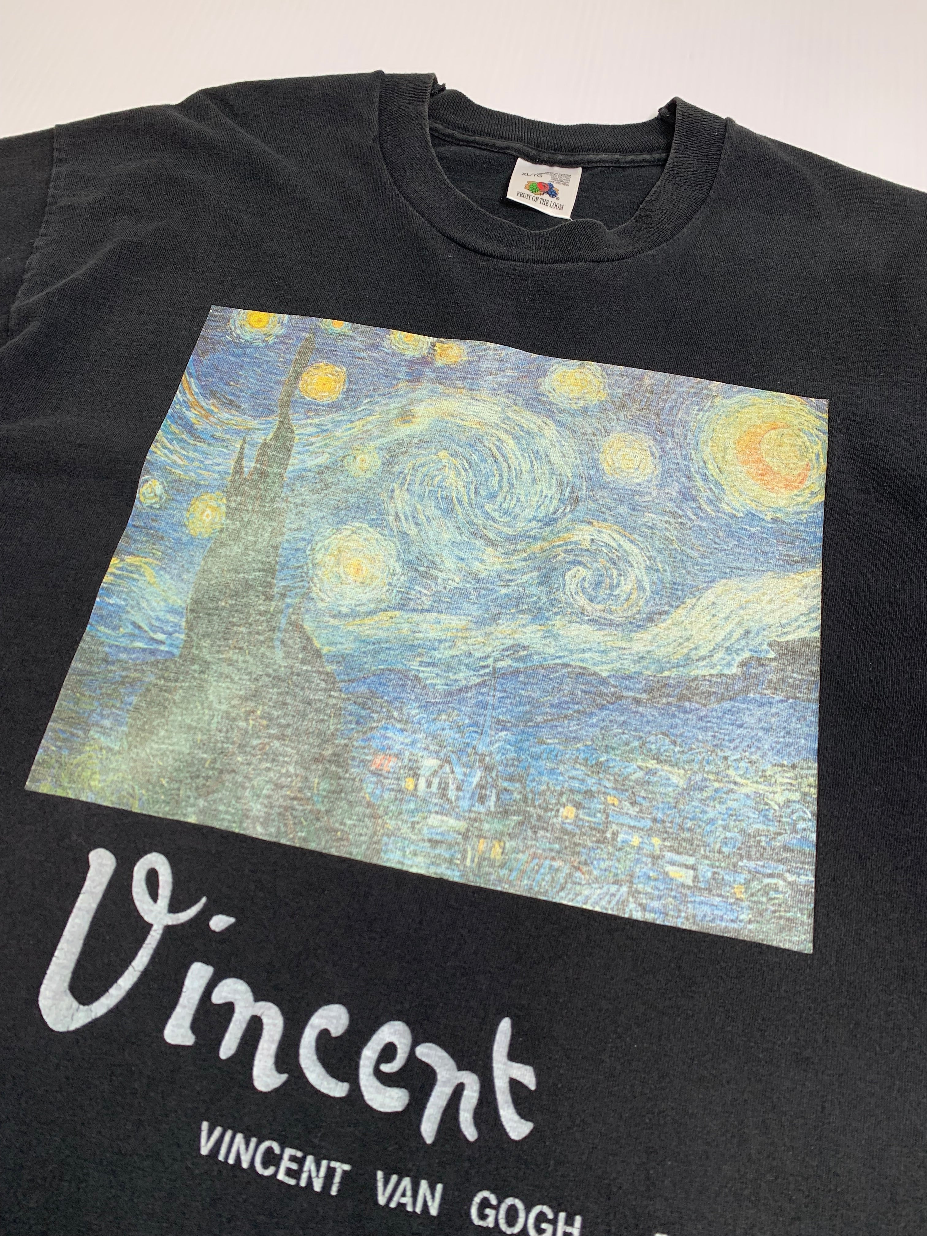 Vintage Vincent Van Gogh Starry Night Art Tee XL