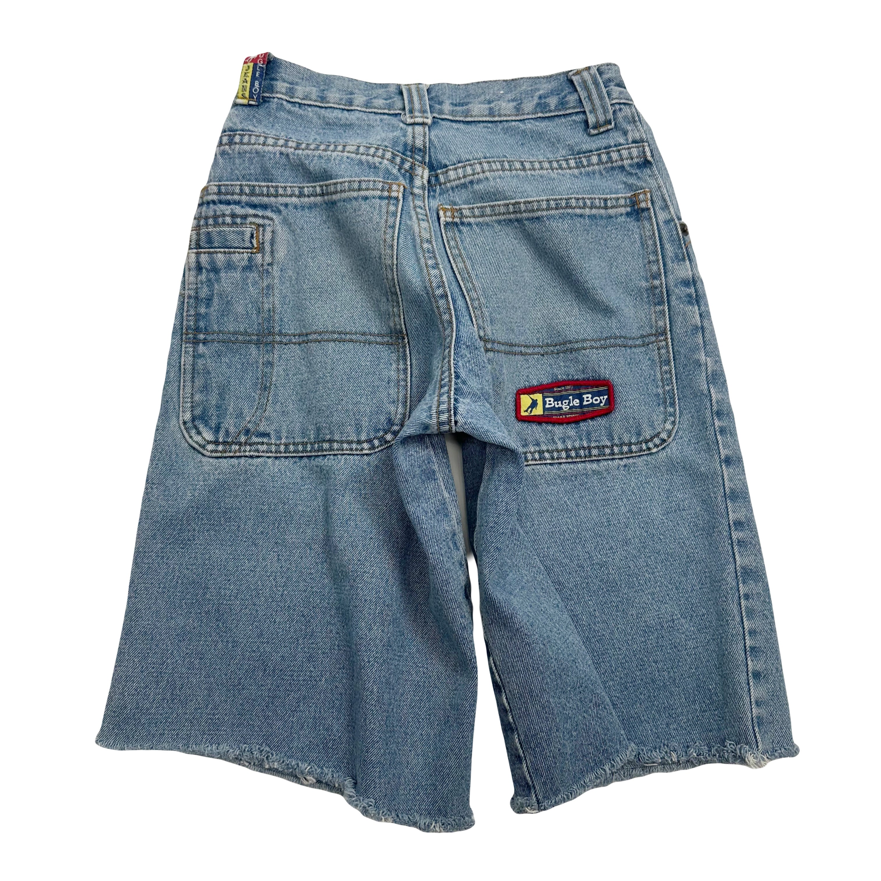 Vintage Bugle Boy Chopped Denim Shorts Women's 10