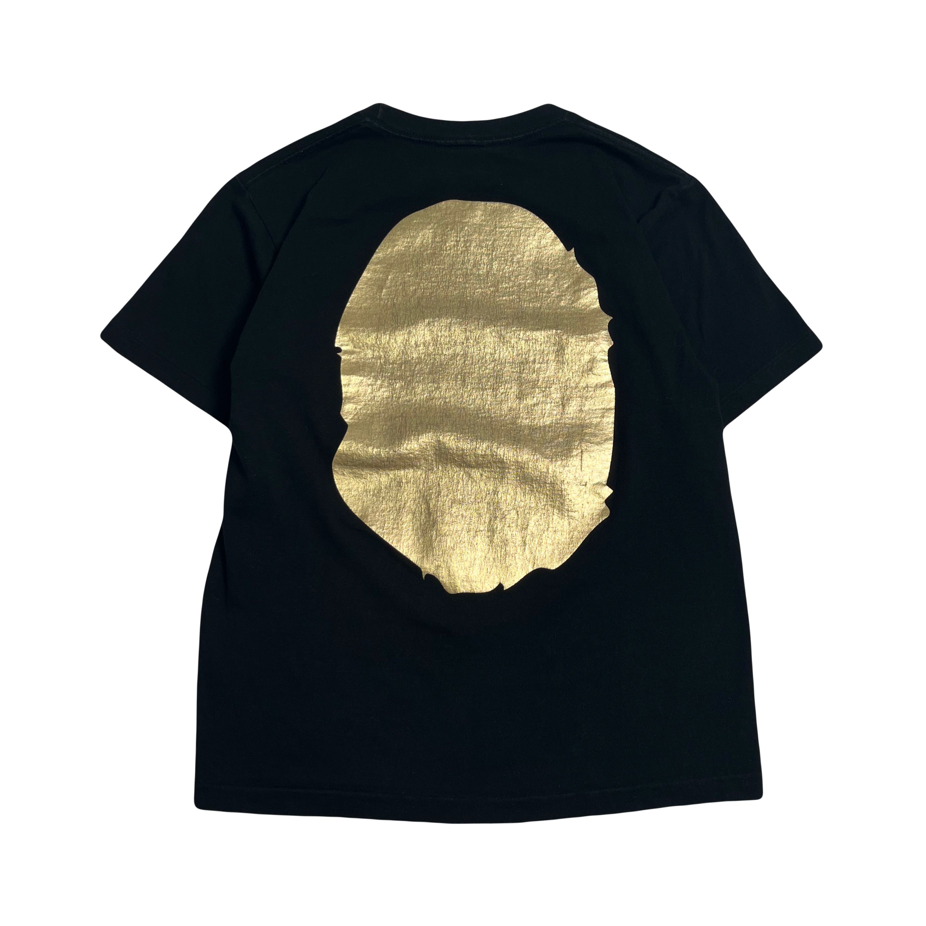 Bape Gold Head Graphic Tee S