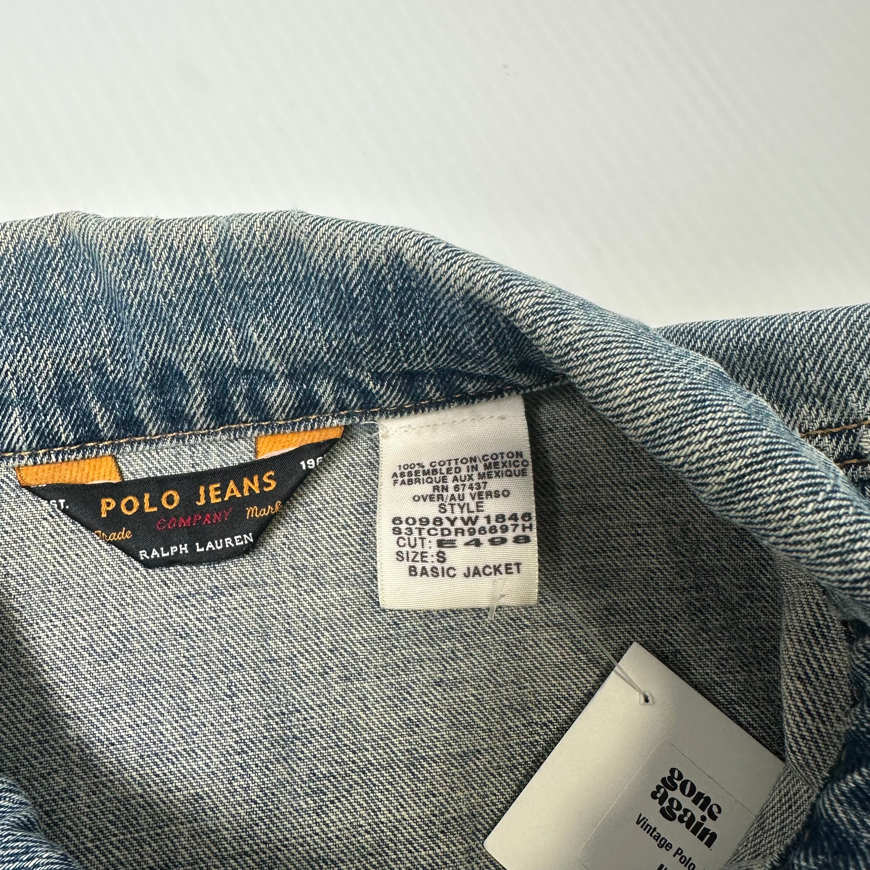 Vintage Polo Jeans Co. Denim Trucker Jacket S