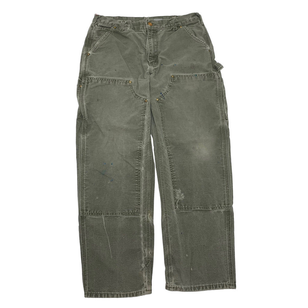 Carhartt Olive Double Knee Denim 34x30 0613