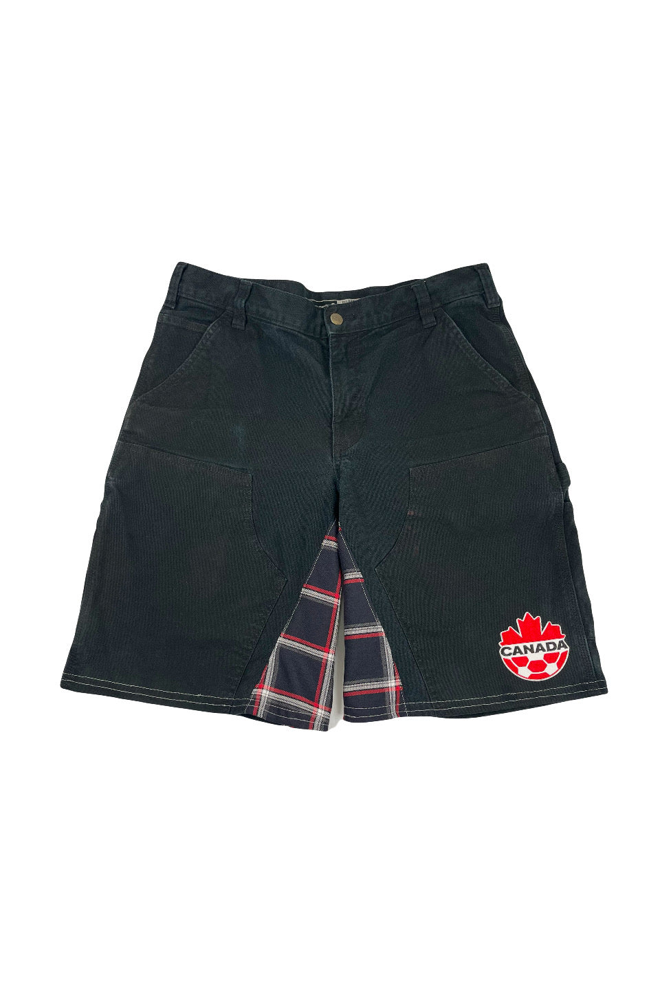 Rework Vintage Carhartt x Canada Soccer Baggy Denim Shorts 34