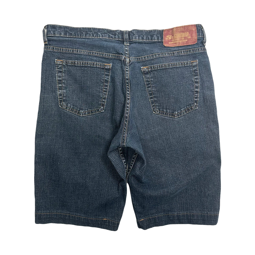 Vintage Santana Dark Wash Denim Shorts 34