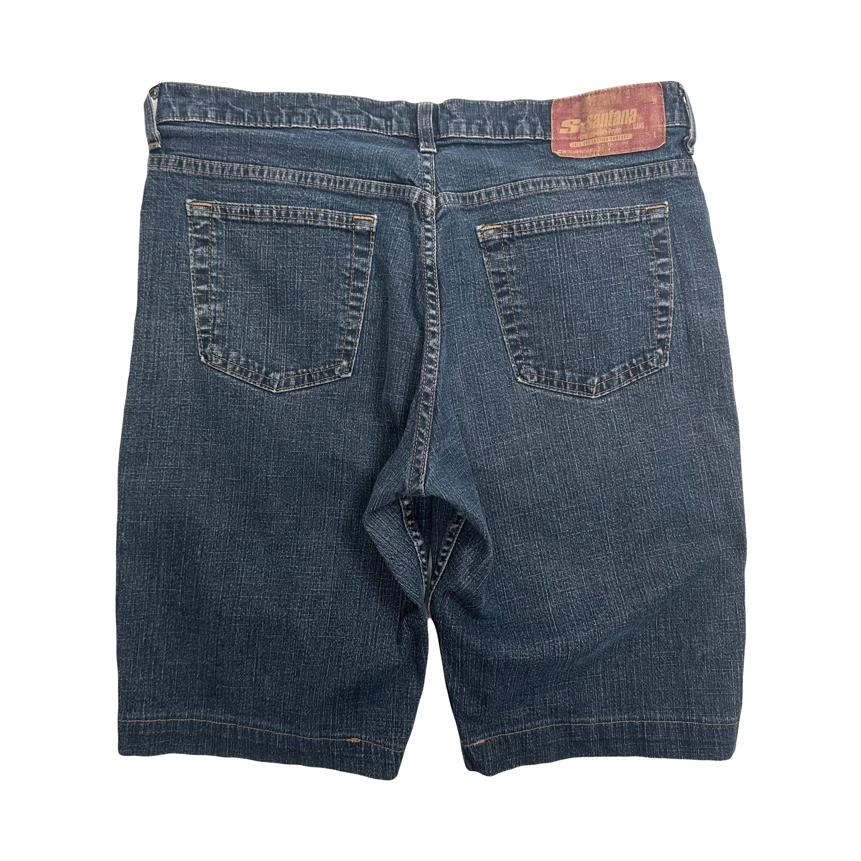Vintage Santana Dark Wash Denim Shorts 34