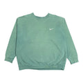 90s Nike Forest Green Swoosh Crewneck XL