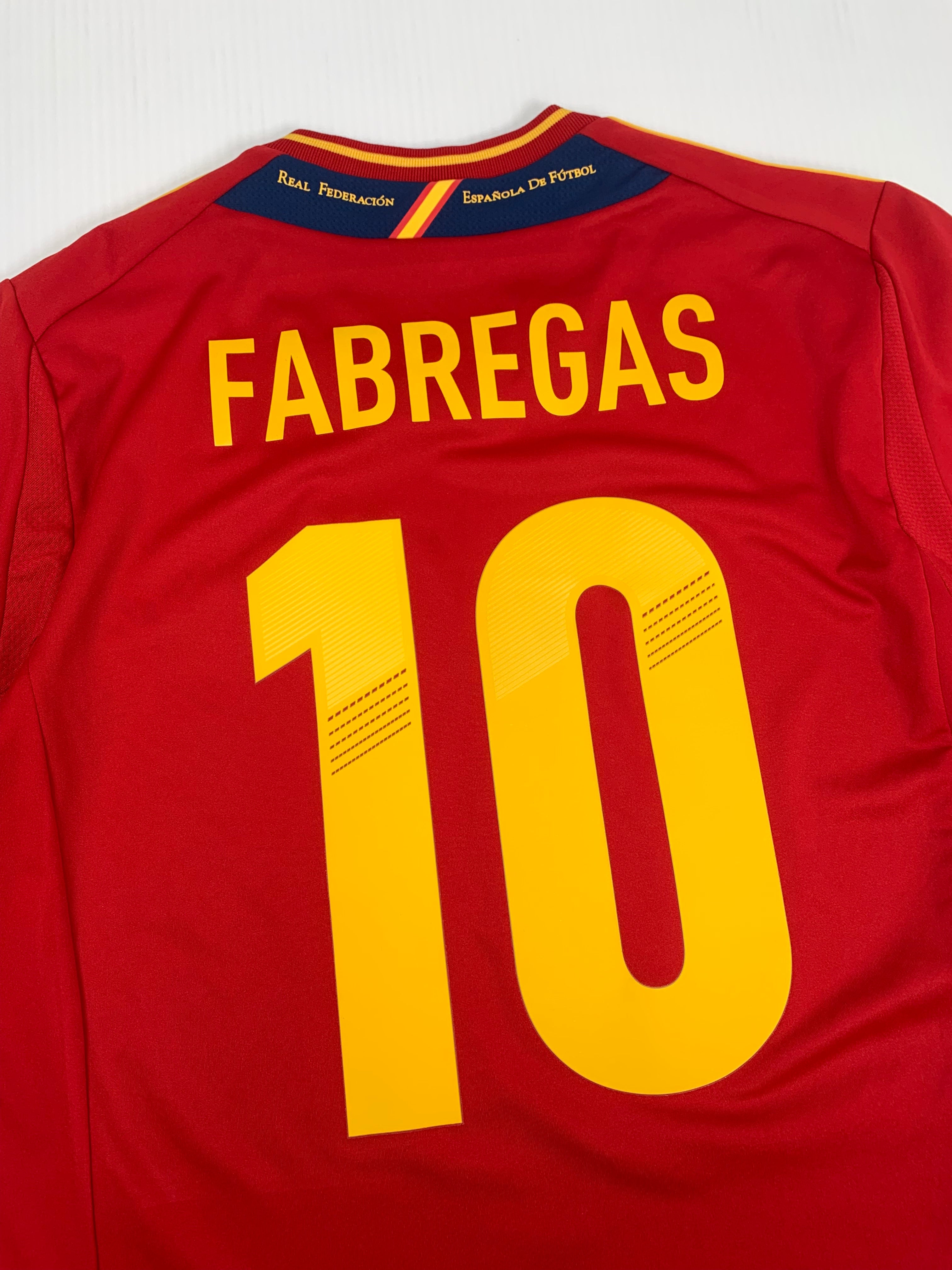 2012 Adidas Spain Fabregas #10 Home Kit M