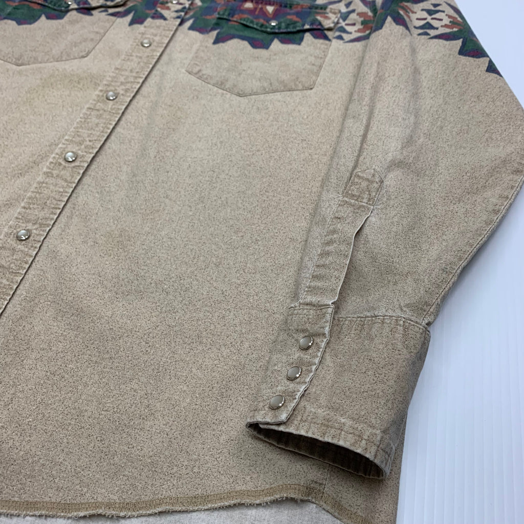 Vintage Wrangler Western Style Button-Up L