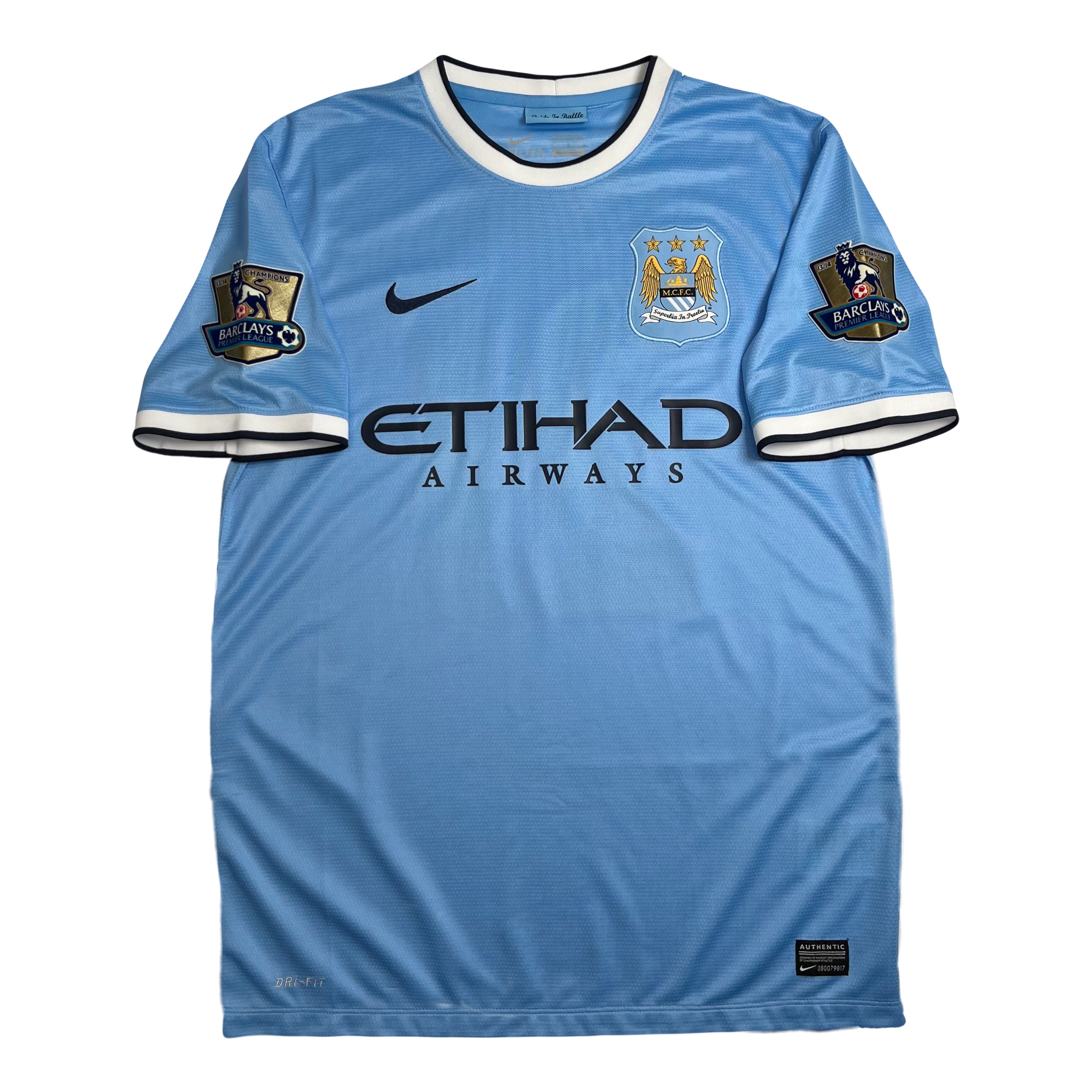 2013-14 Nike Manchester City Silva Home Kit M