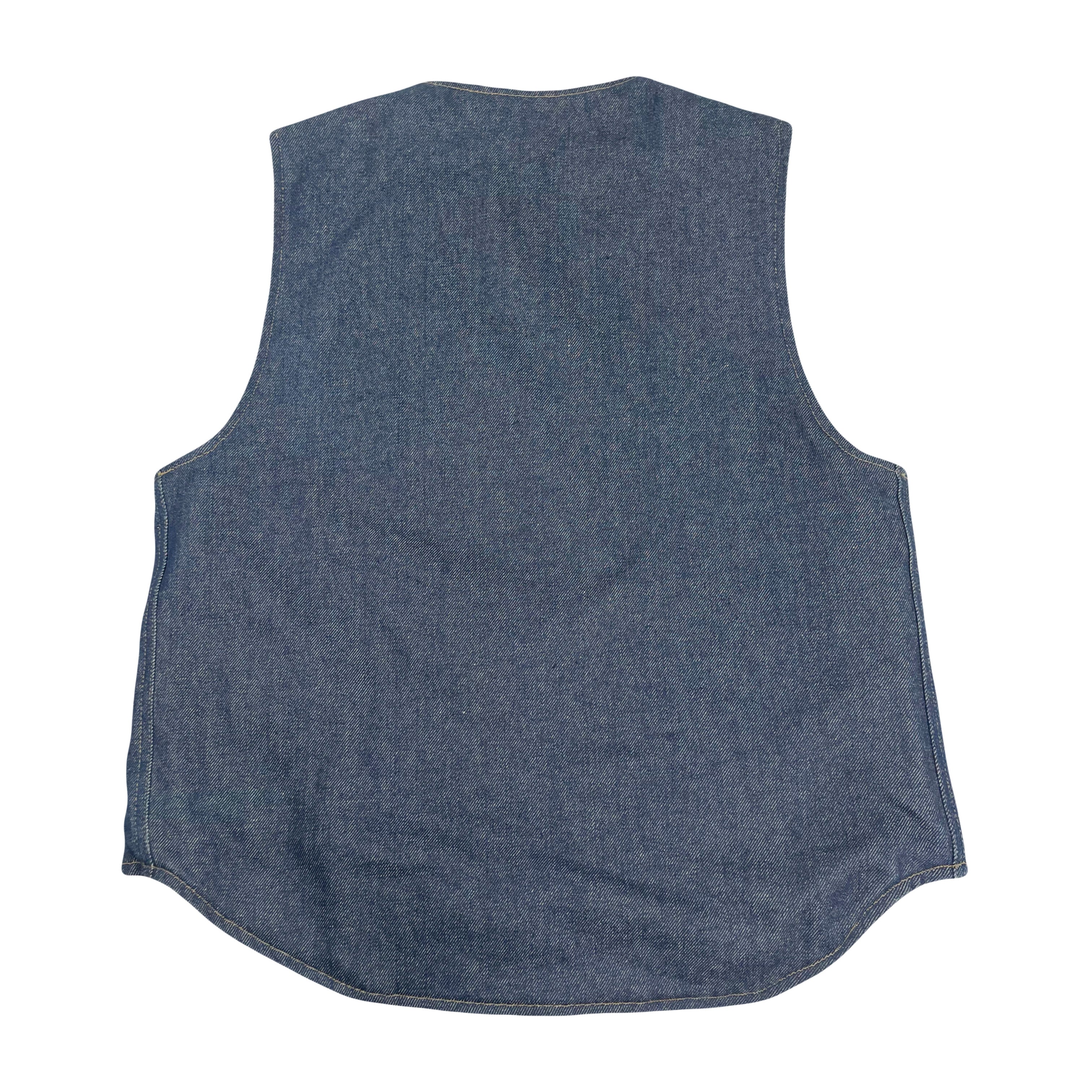 Vintage Carhartt Sherpa Lined Denim Vest L