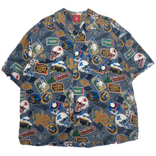 Load image into Gallery viewer, 2003 NFL Super Bowl AOP Short Sleeve Button Up Shirt XXL
