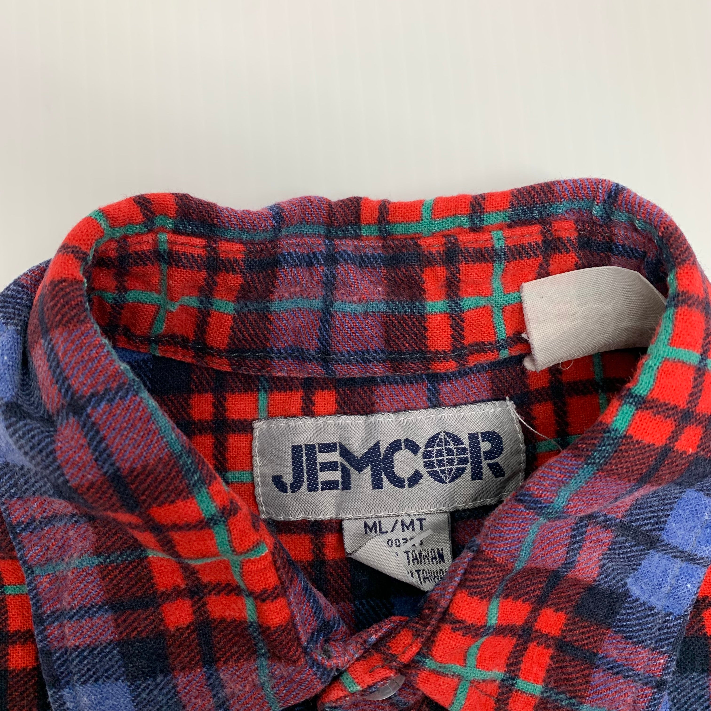 Jemcor Plaid Button-Up M/L