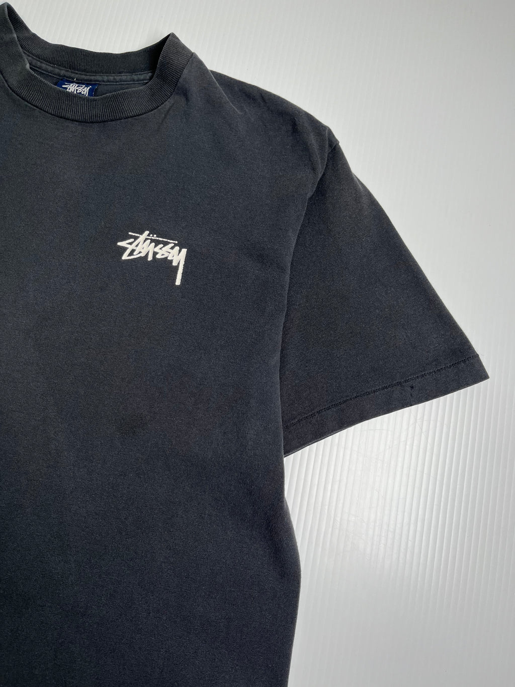 90s Stüssy Floral Skull Graphic Tee L