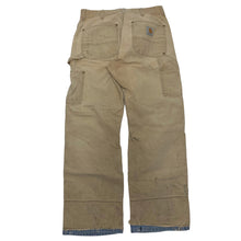 Load image into Gallery viewer, Carhartt Faded Tan Double Knee Denim 32x32
