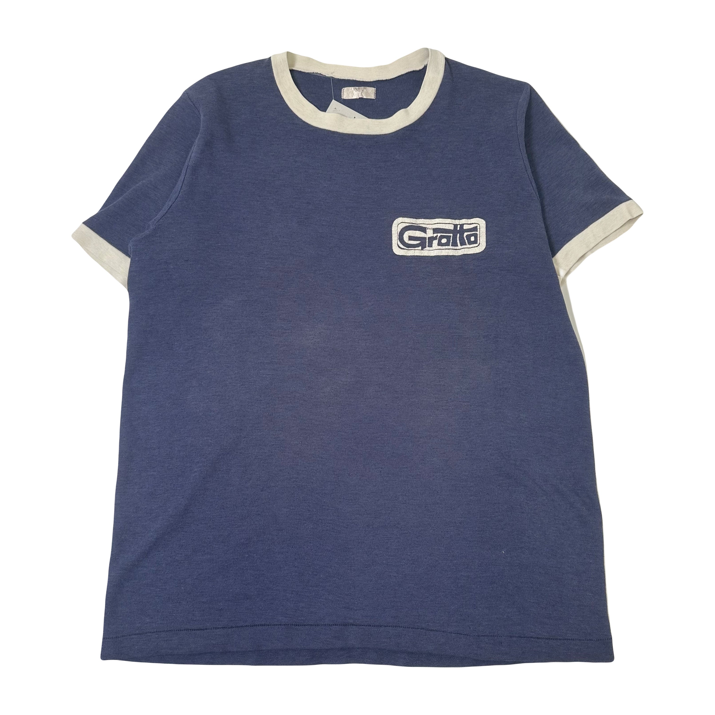 Vintage Grotto Graphic Ringer Tee M