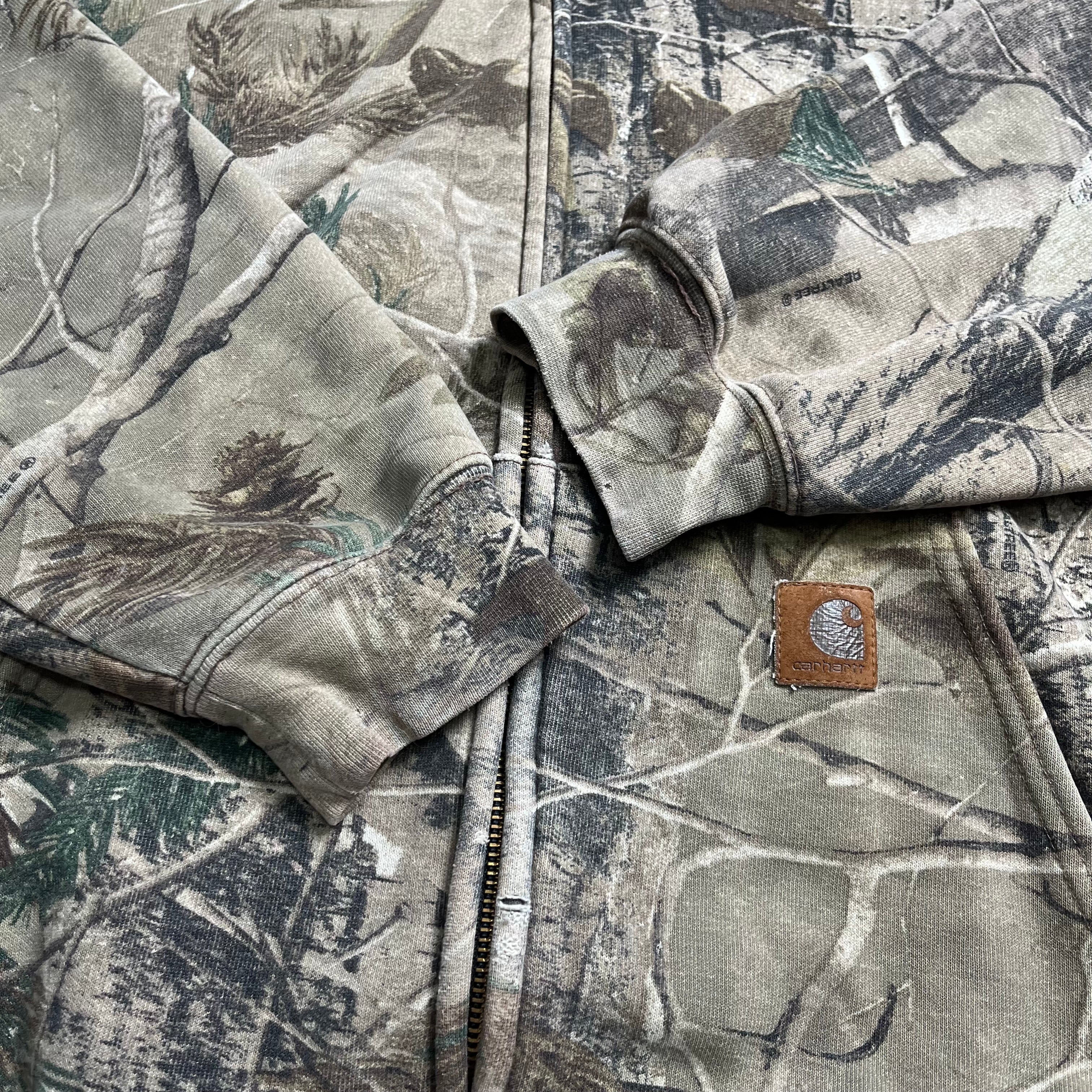 Vintage Carhartt Real Tree Zip Hoodie XL