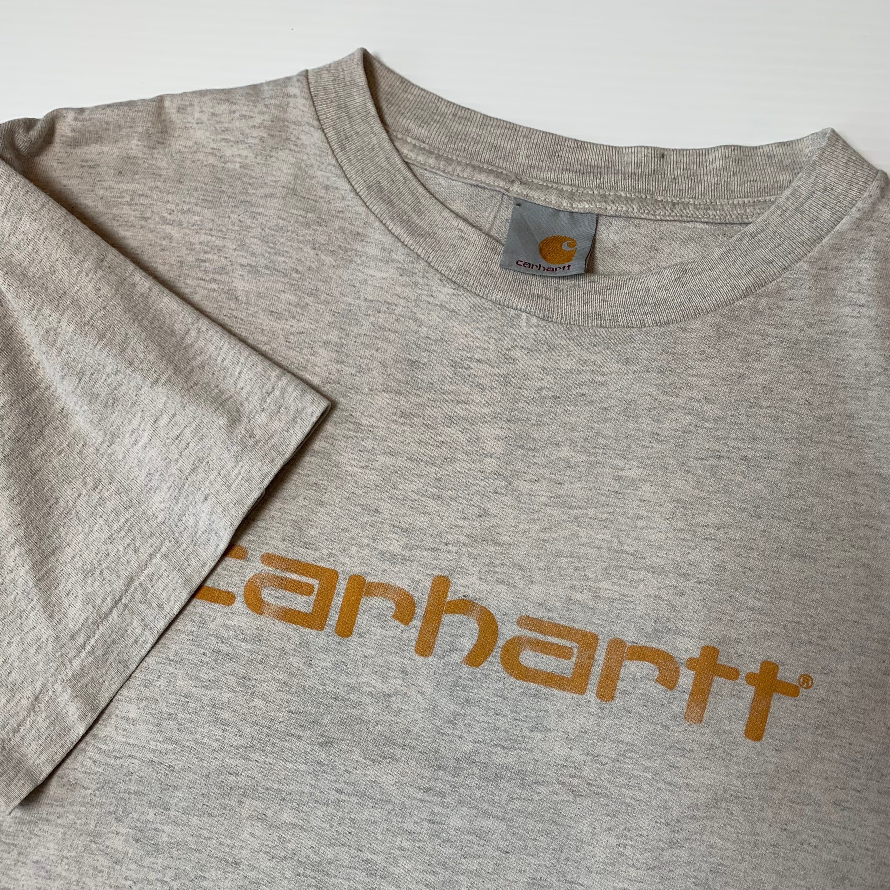 Vintage Carhartt Text Logo Tee L