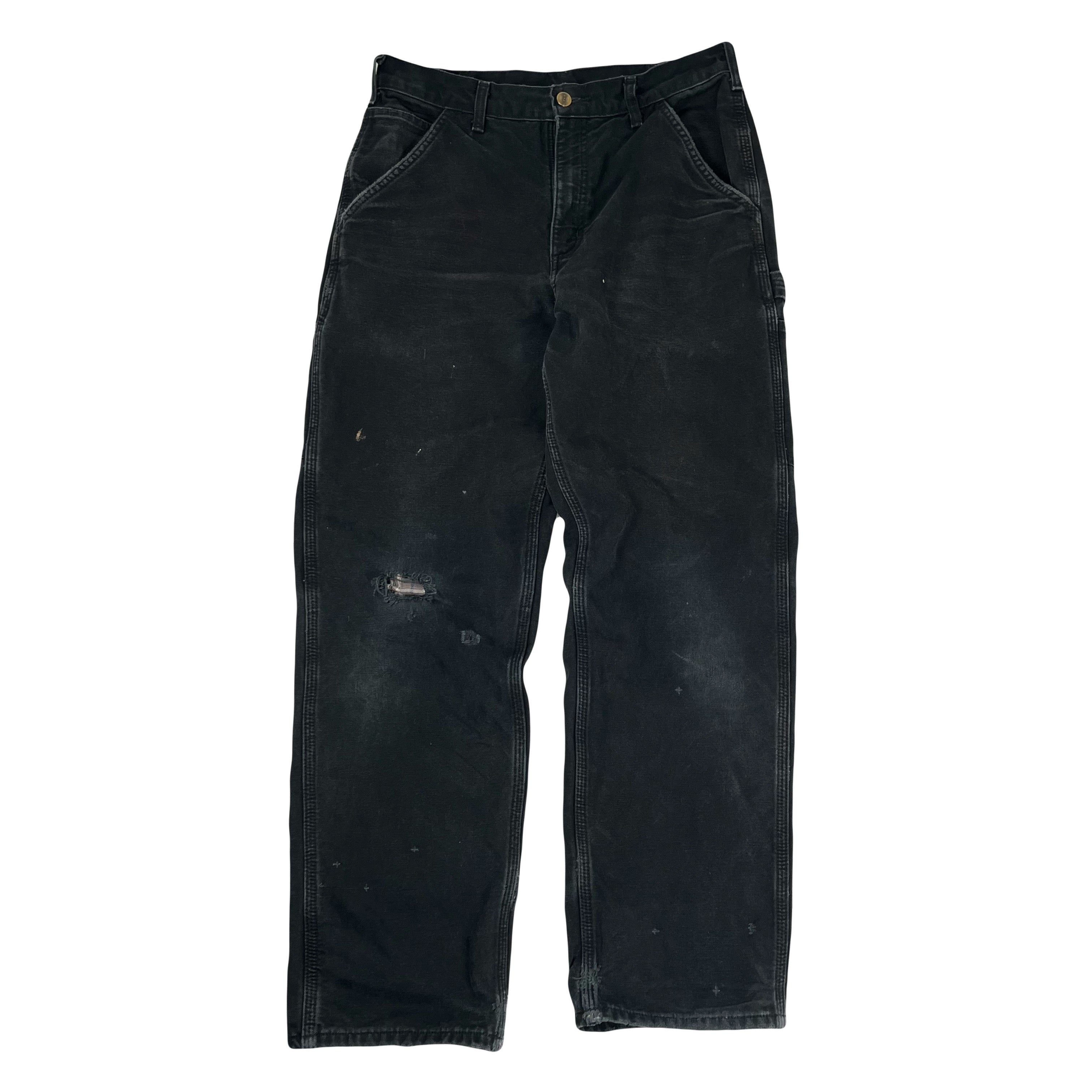 Vintage Carhartt Blanket Lined Carpenter Denim 32