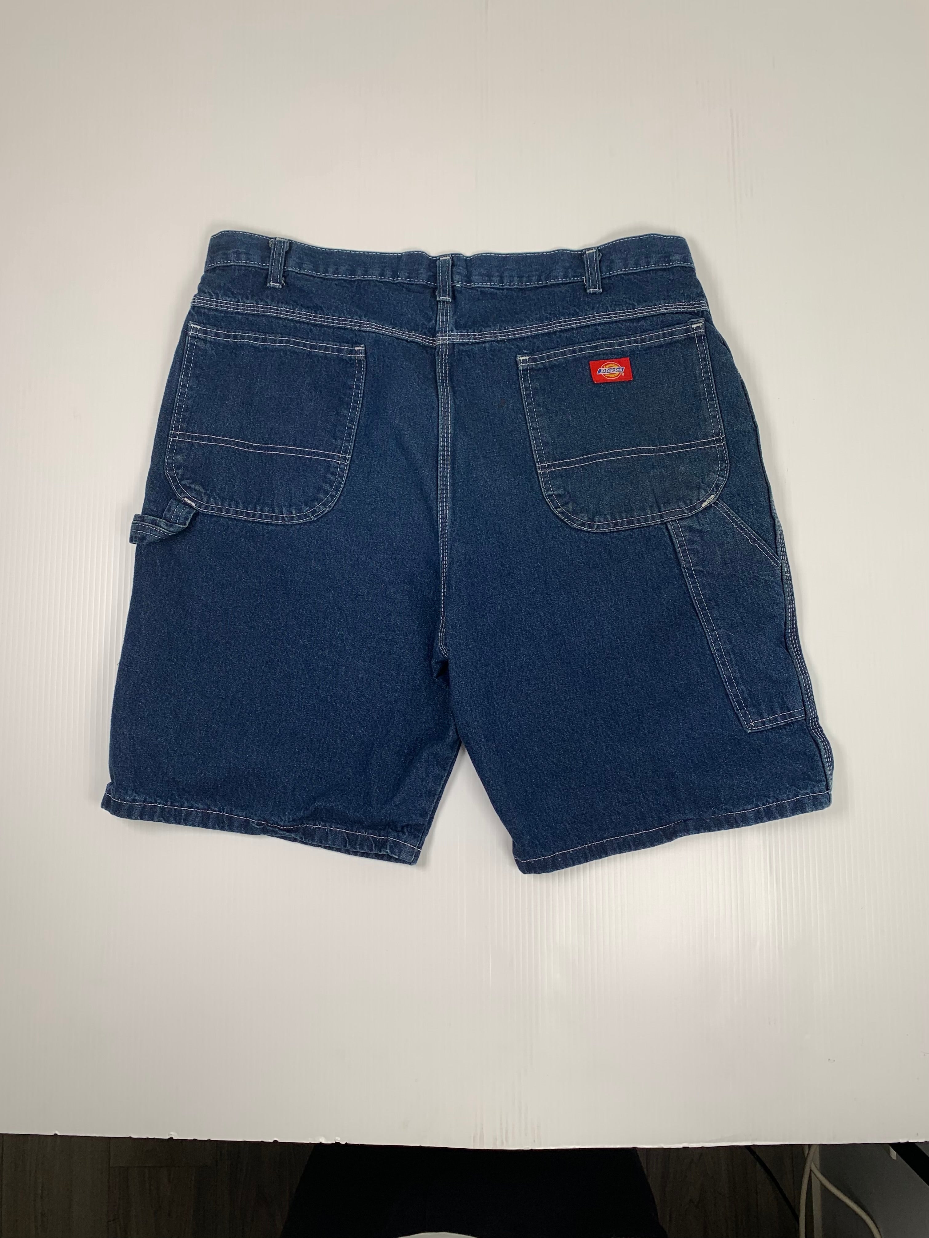 Vintage Dickies Dark Wash Carpenter Denim Shorts 36