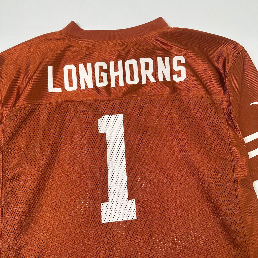 NCAA Texas Longhorns #1 Football Jersey Youth L