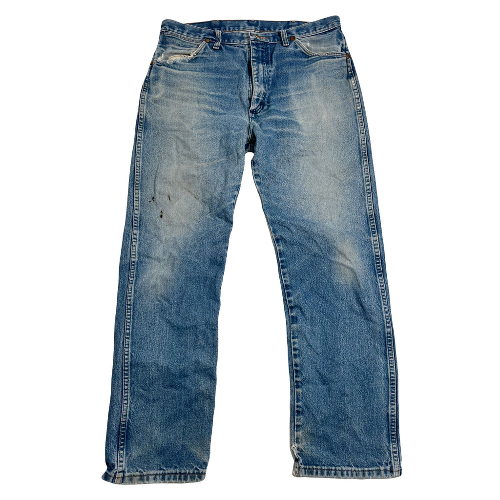 Vintage Wrangler Painted Light Wash Denim 34