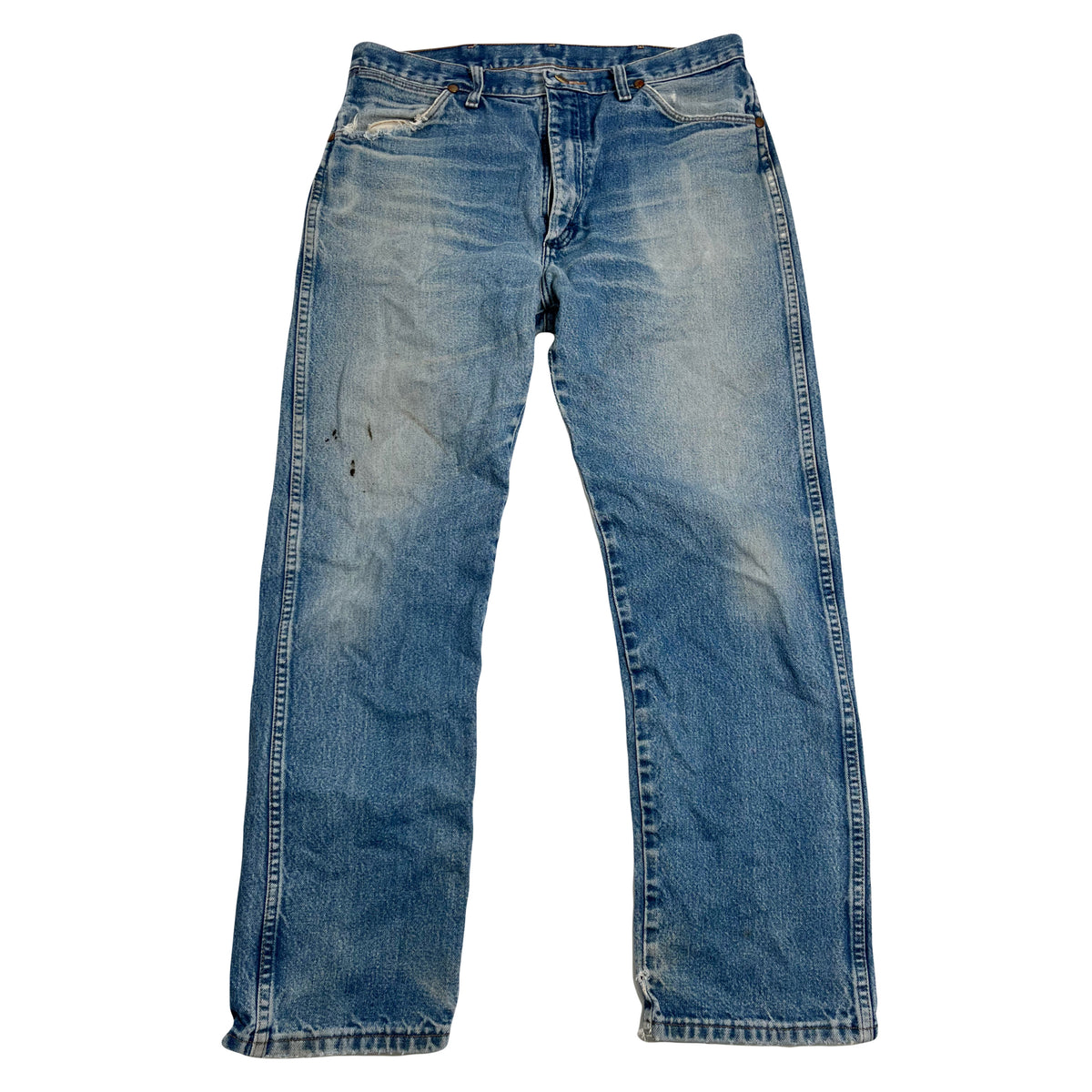 Vintage Wrangler Painted Light Wash Denim 34