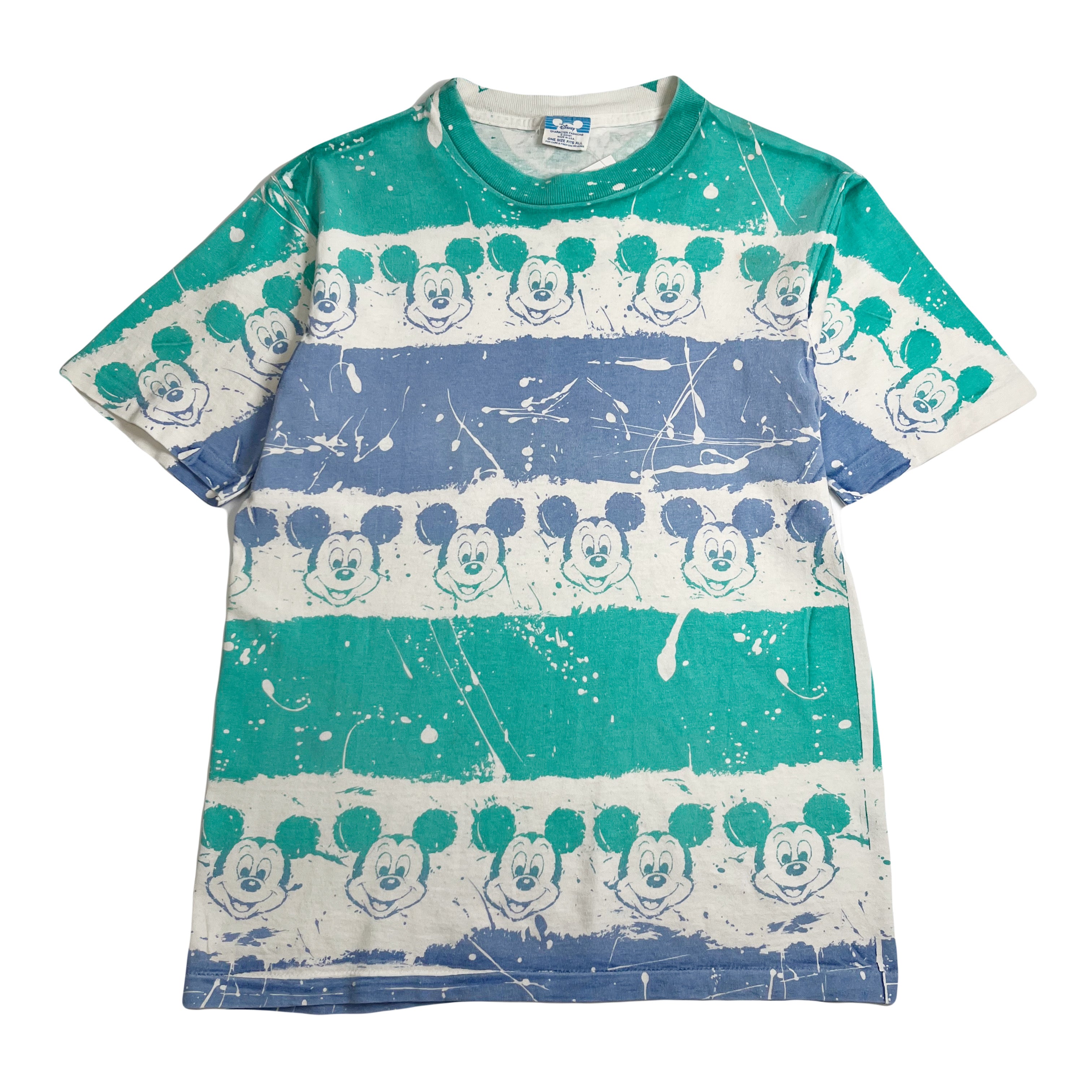 Vintage Disney Mickey Mouse AOP Graphic Tee M
