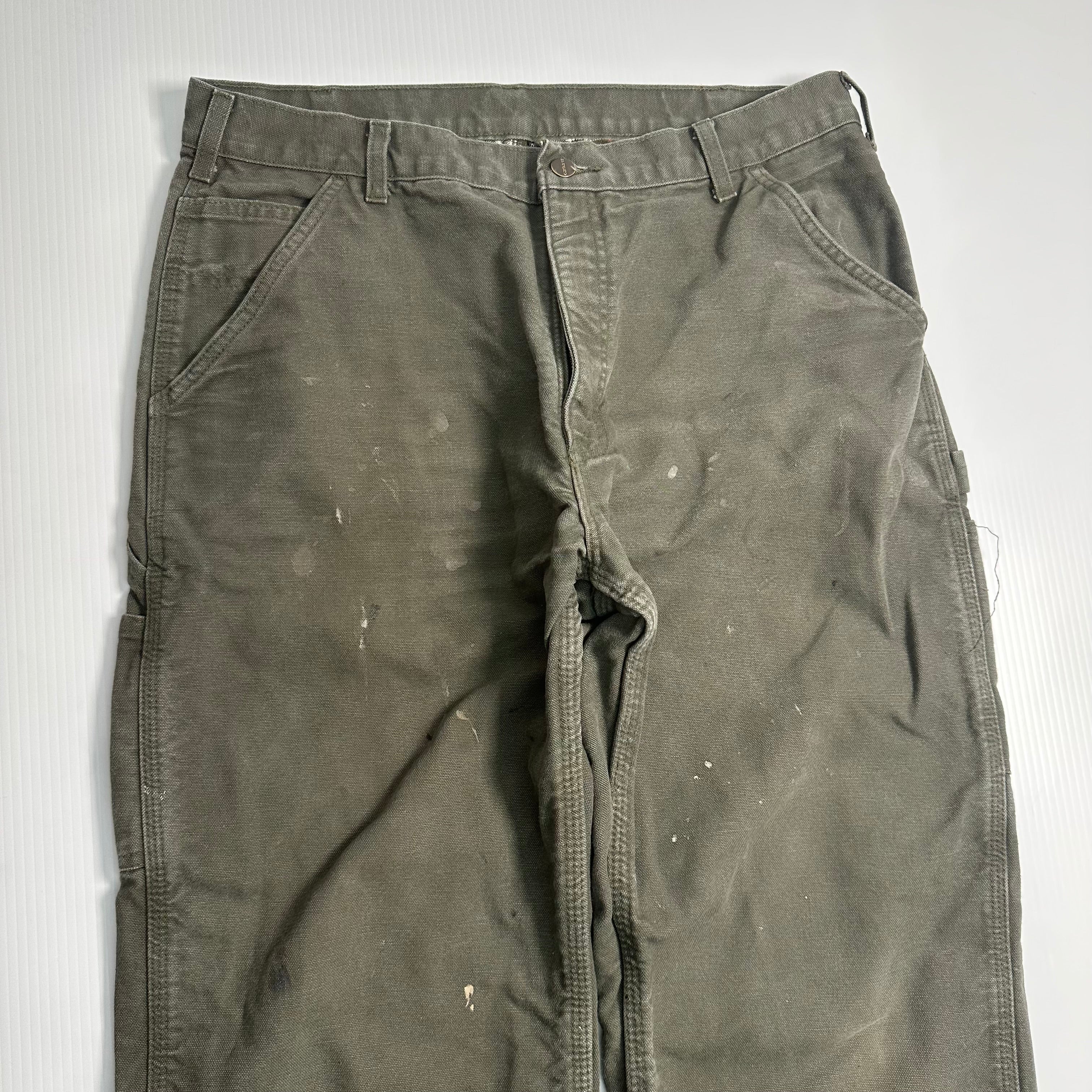 Vintage Carhartt Blanket Lined Carpenter Denim 34