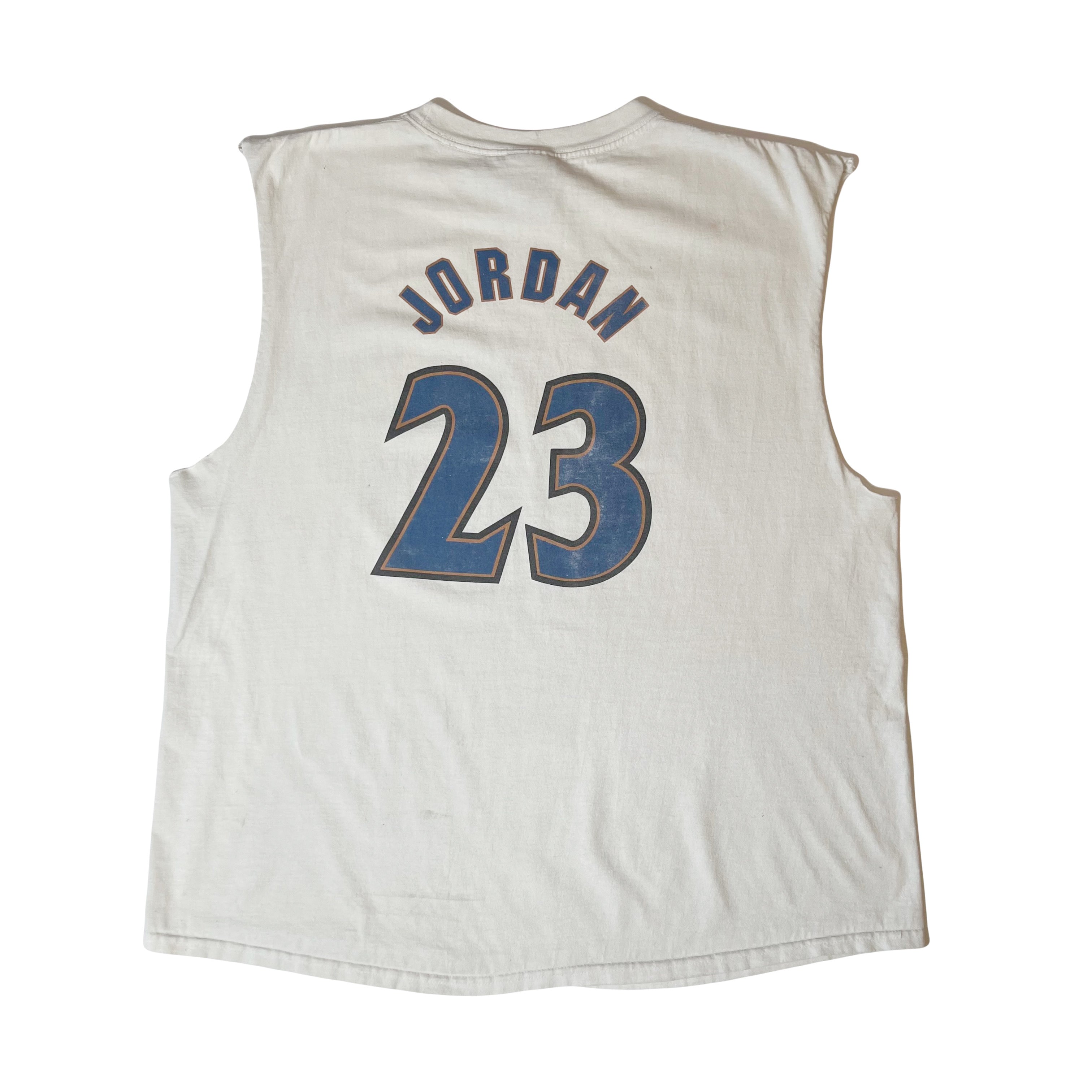 Vintage Nike Washington Wizards Jordan #23 Cutoff Tank L