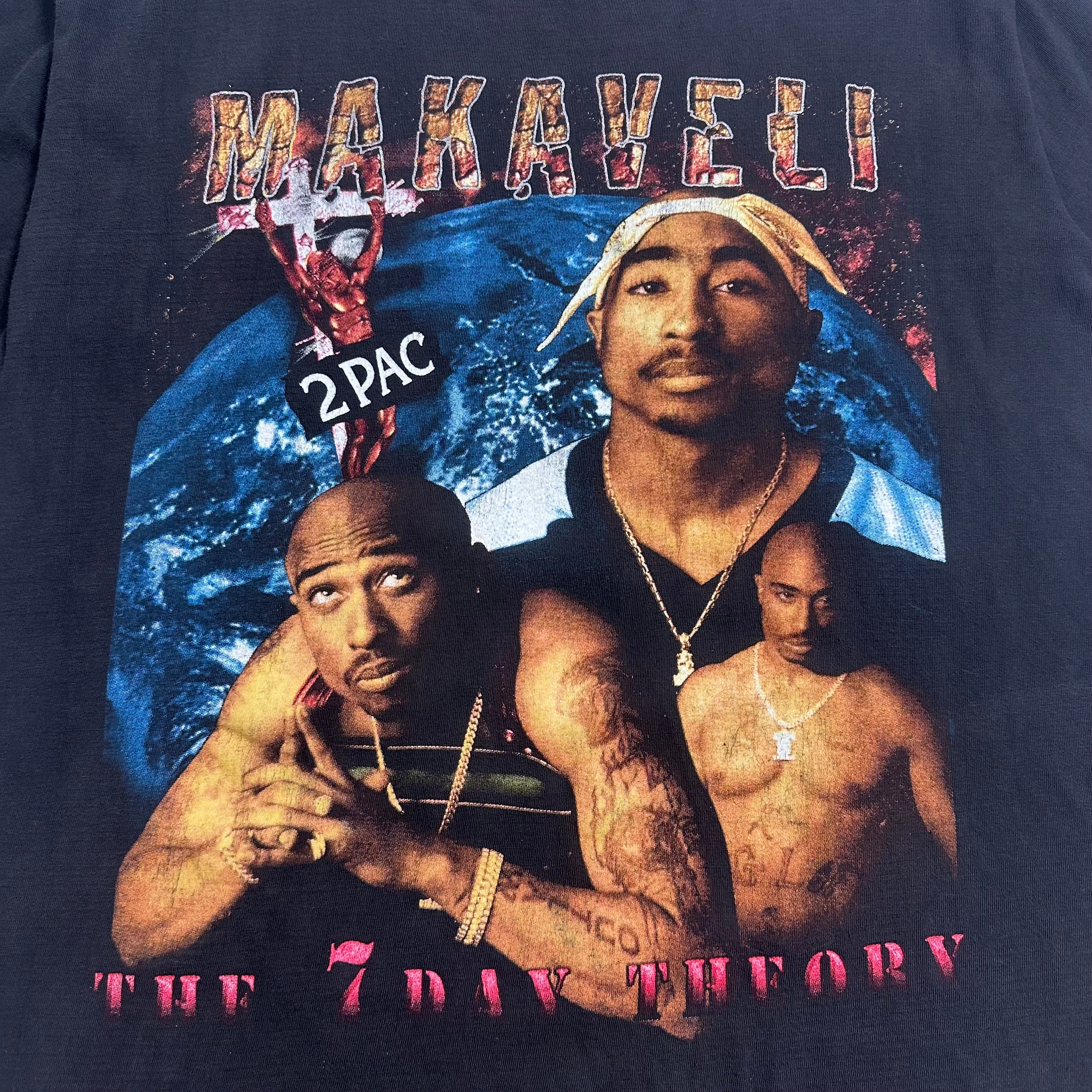 2Pac Makaveli Rap Tee L