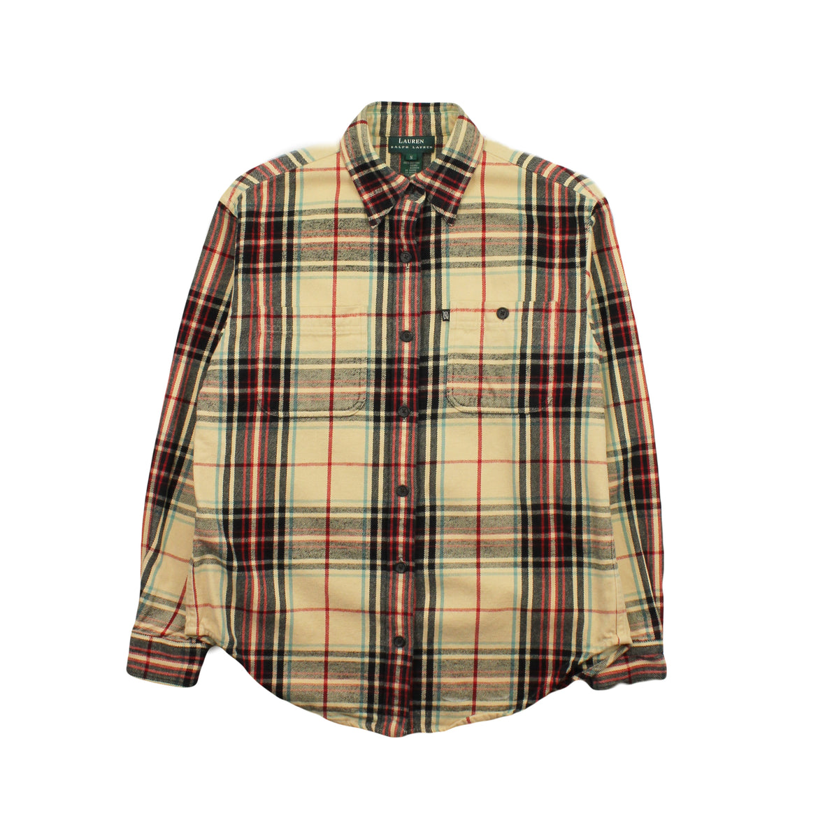 Lauren Ralph Lauren Plaid Button Up Shirt Women's S