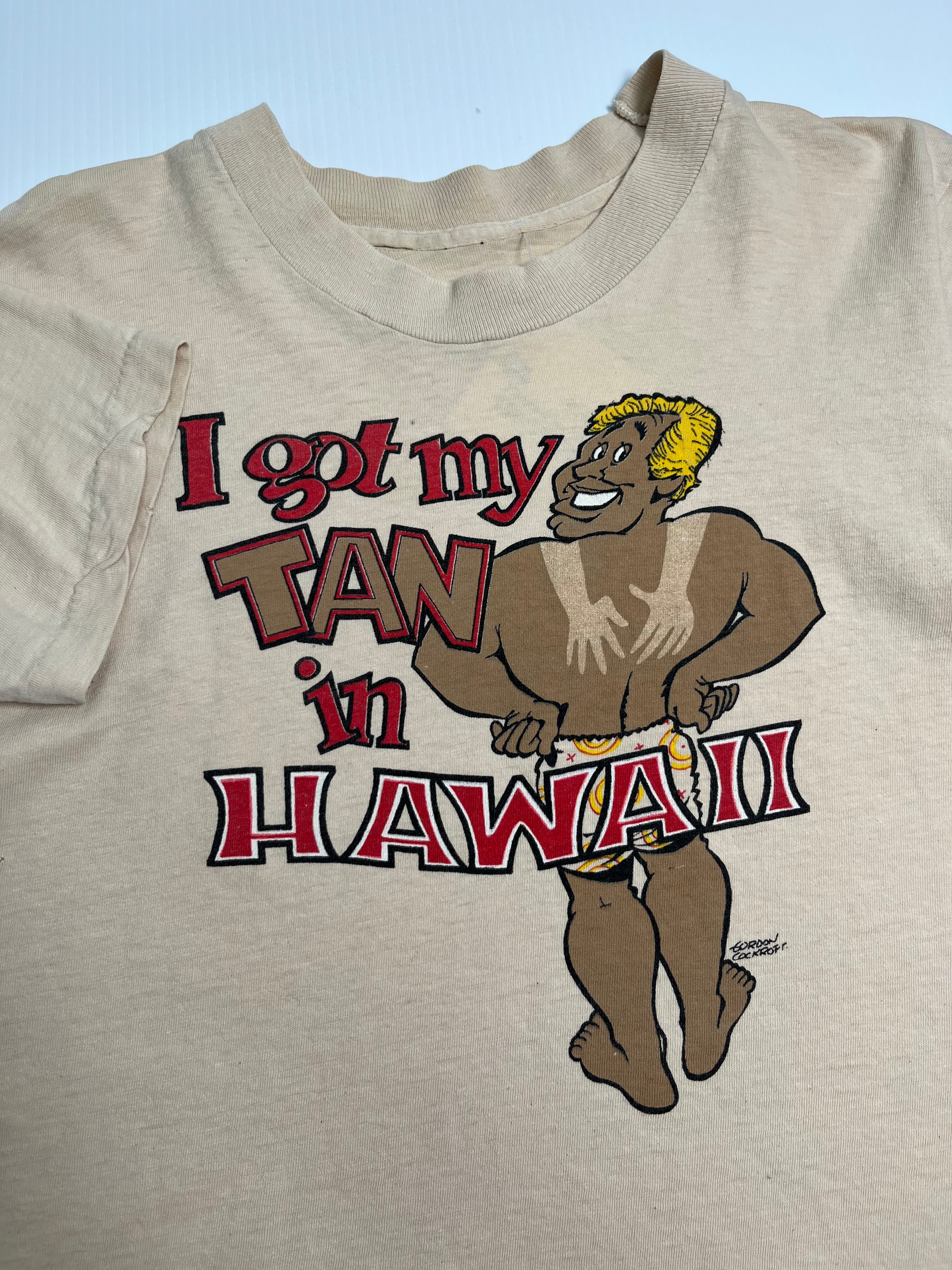 80s Hawaii Tan Tee S