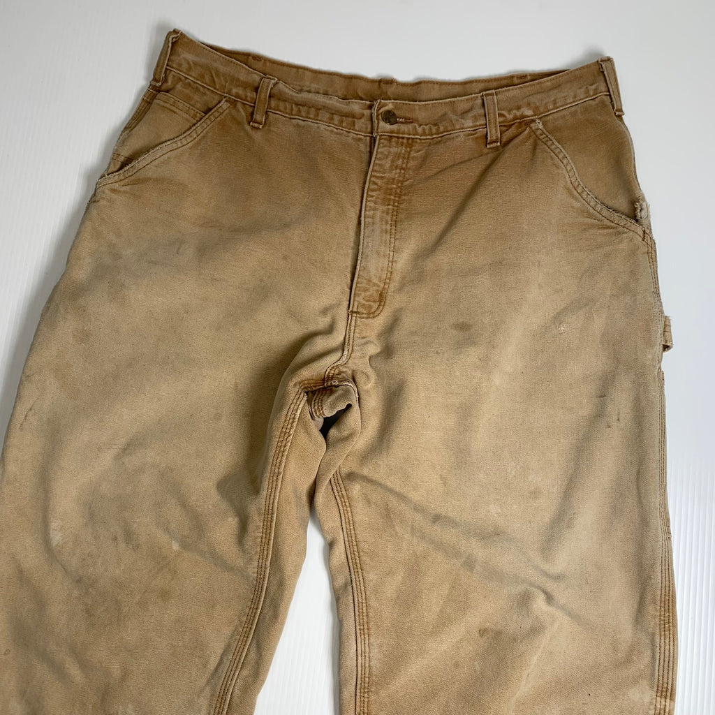 Vintage Carhartt Blanket Lined Faded Carpenter Pants 38