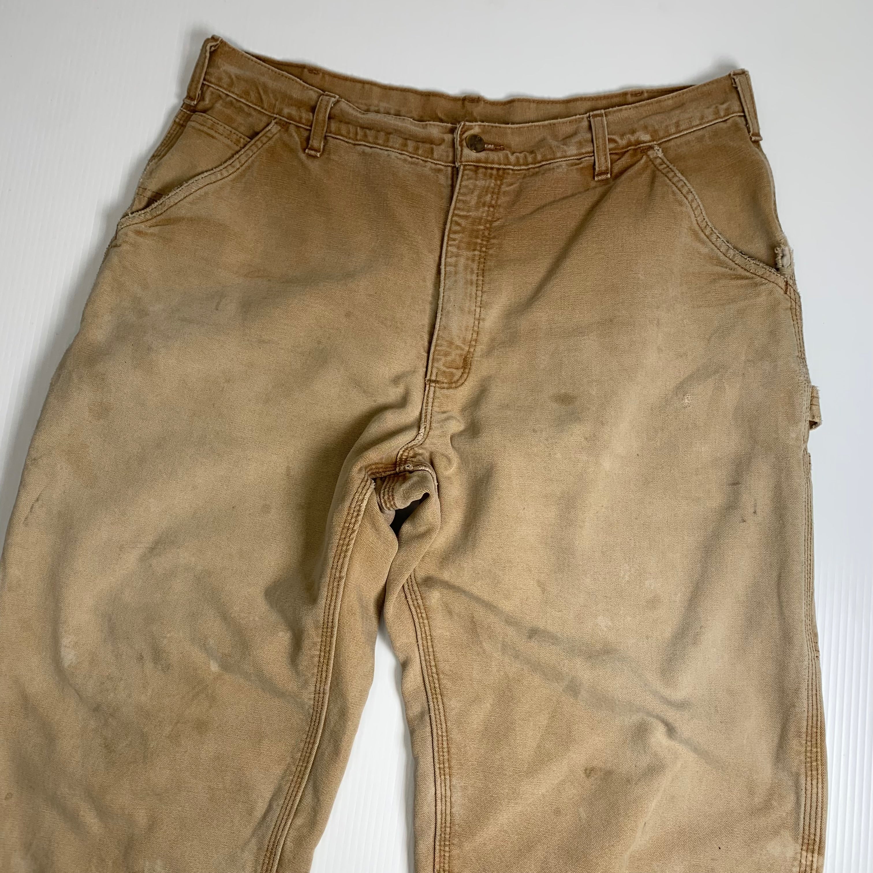 Vintage Carhartt Blanket Lined Faded Carpenter Pants 38