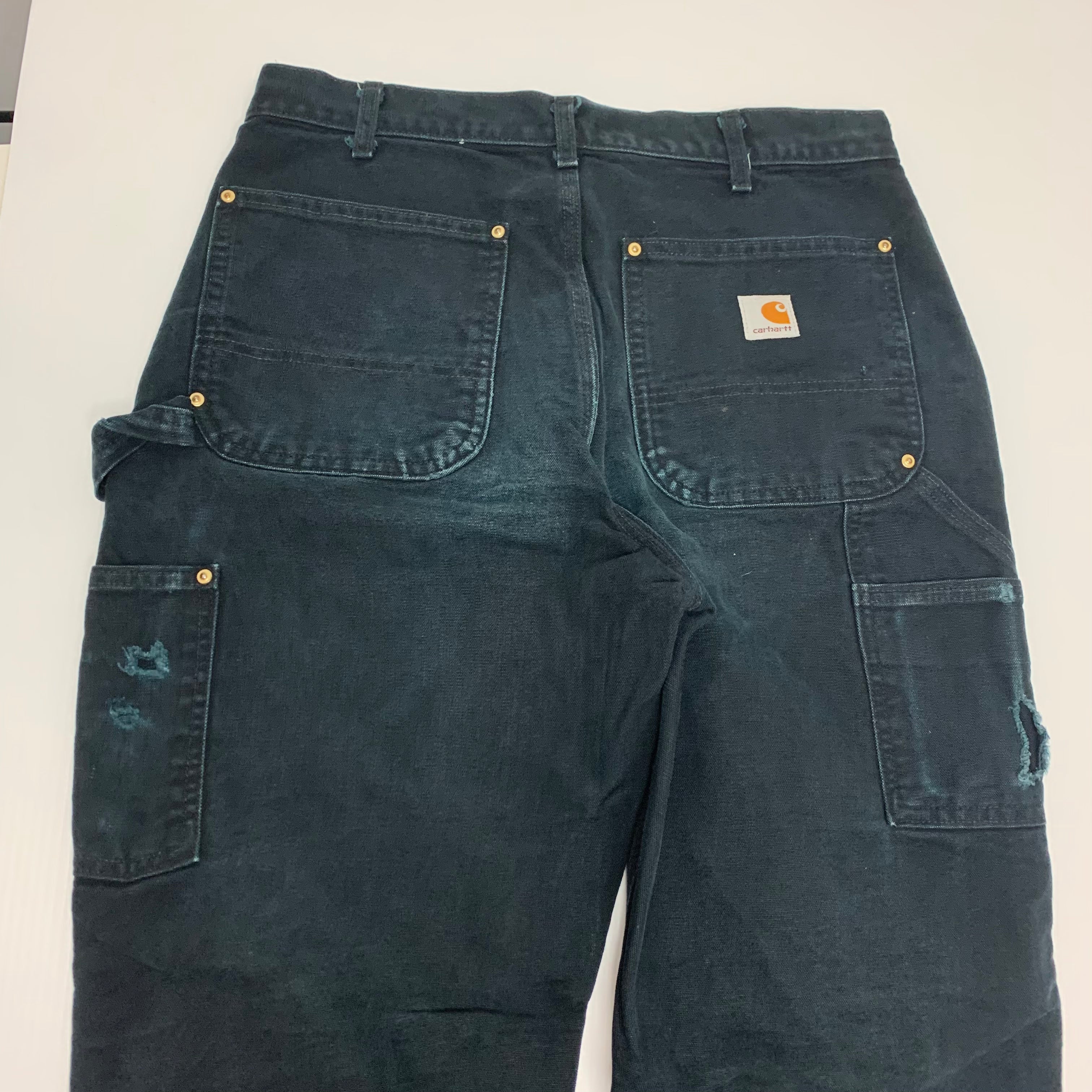 Carhartt Black Double Knee Denim 32x32 1013