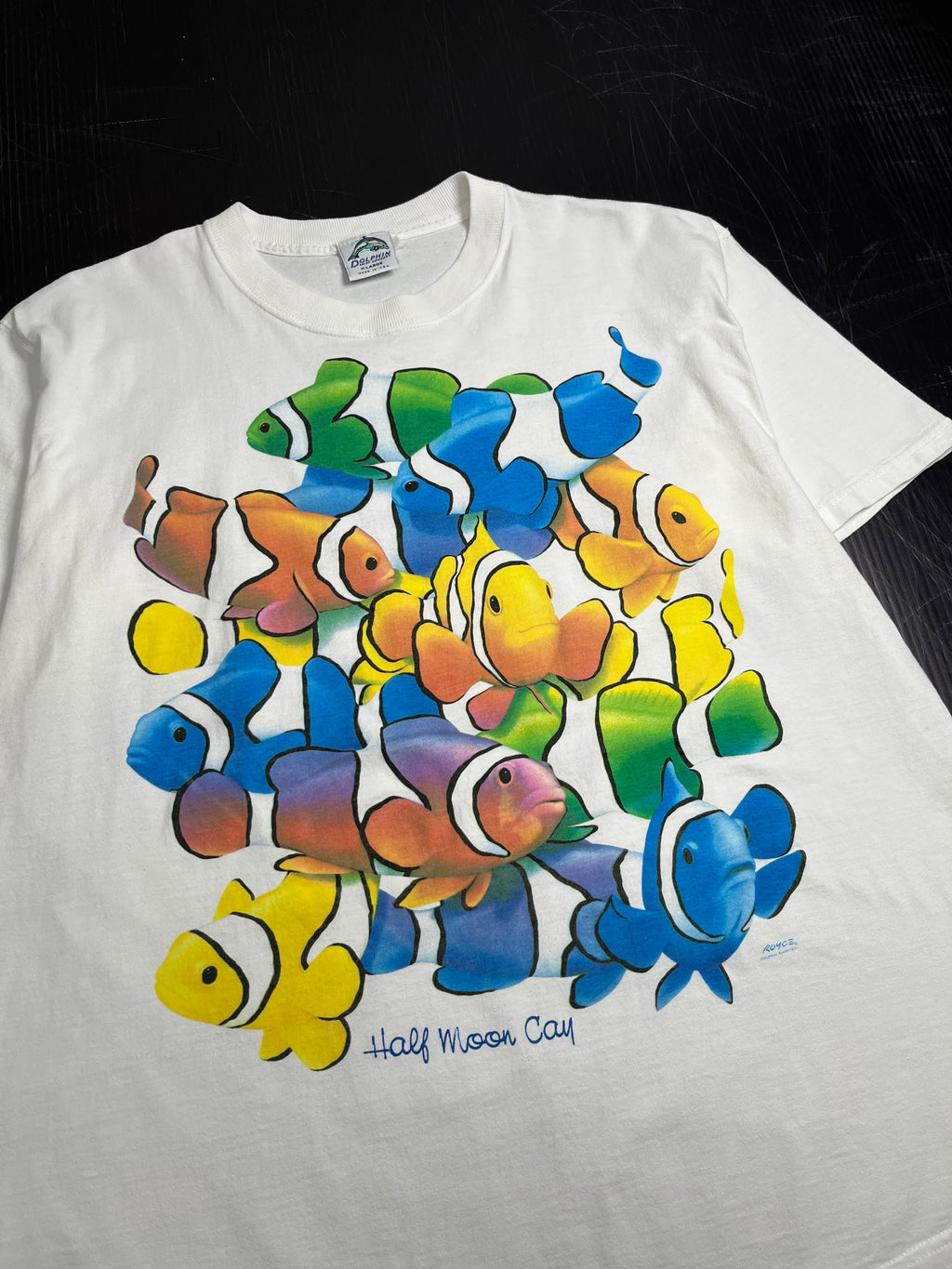 Vintage Half Moon Bay Clown Fish Tee XL
