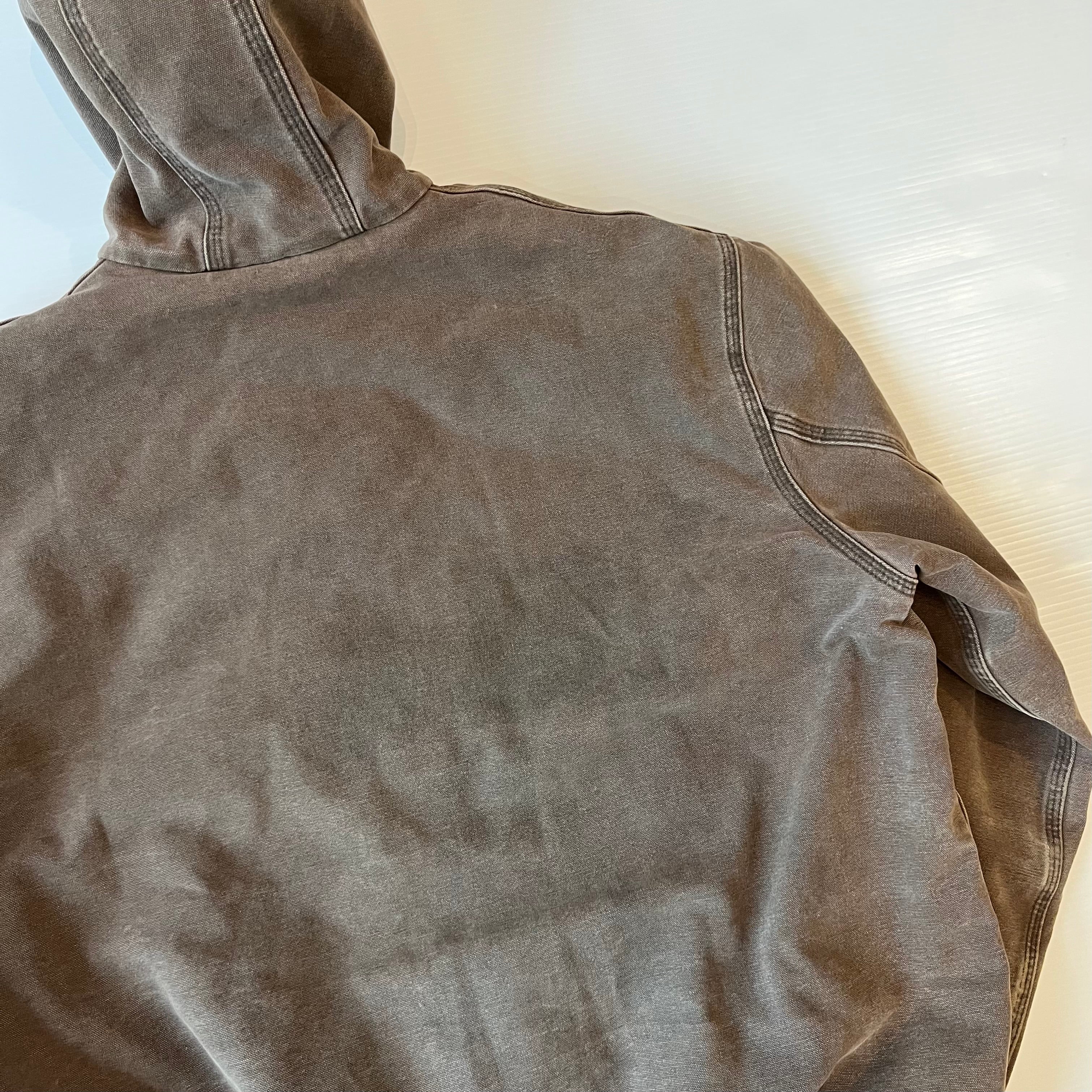 Vintage Carhartt Faded Hooded Zip Jacket XL