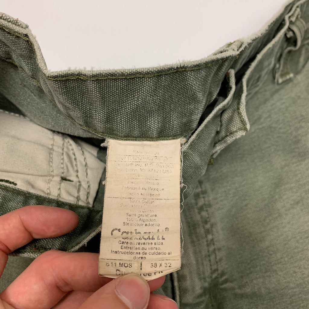 Green Carhartt Carpenter Shorts 36