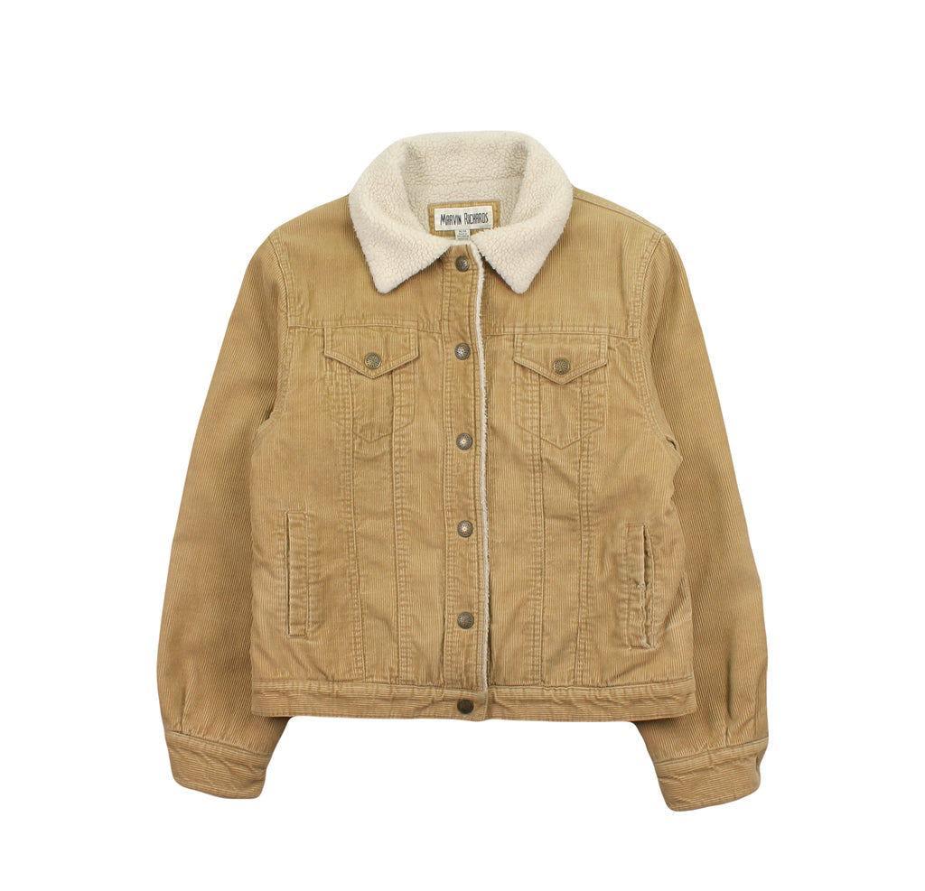 Vintage Marvin Richards Sherpa Lined Corduroy Jacket Women's M