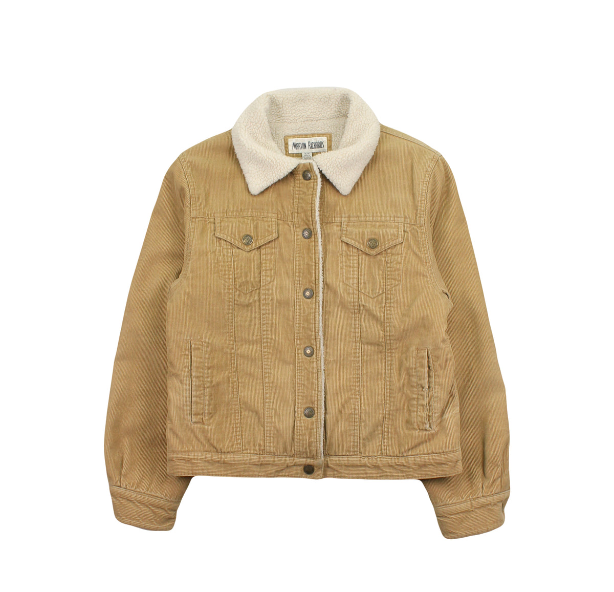 Vintage Marvin Richards Sherpa Lined Corduroy Jacket Women's M
