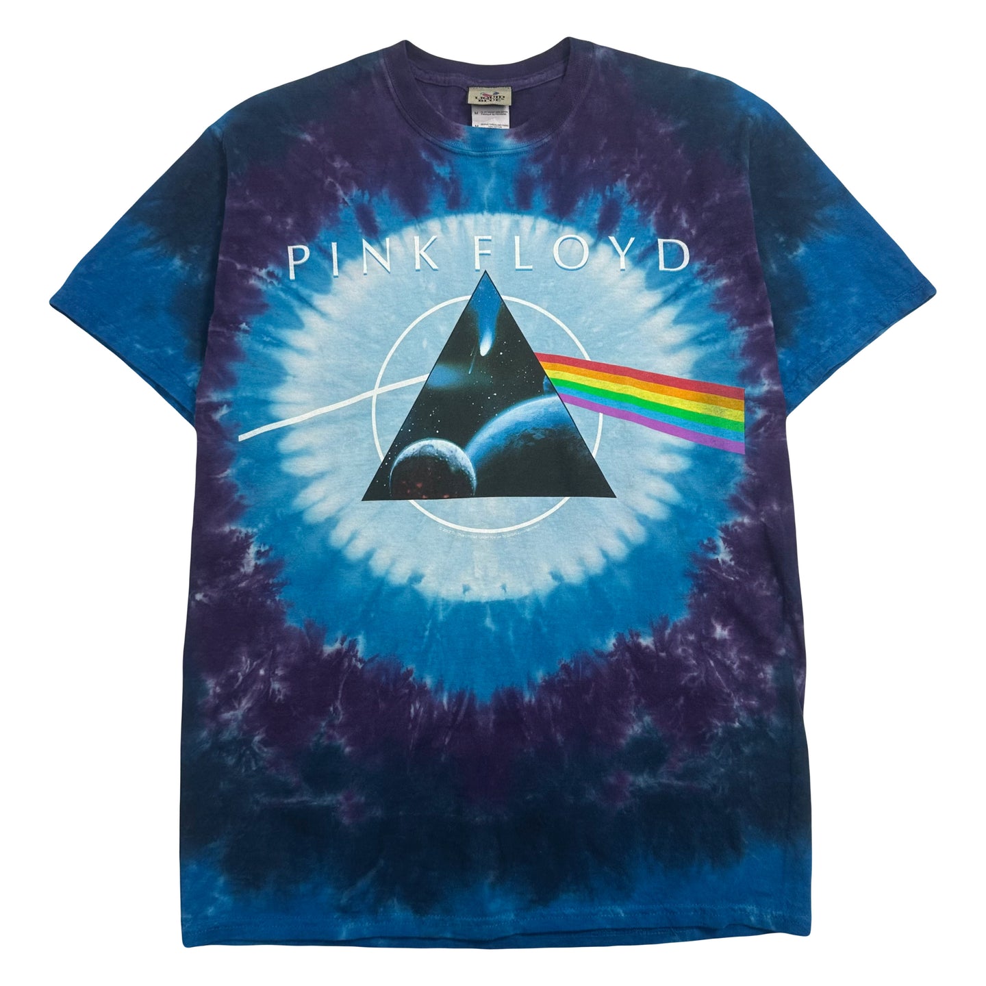 2000s Pink Floyd Dark Side of The Moon Tie Dye Tee M