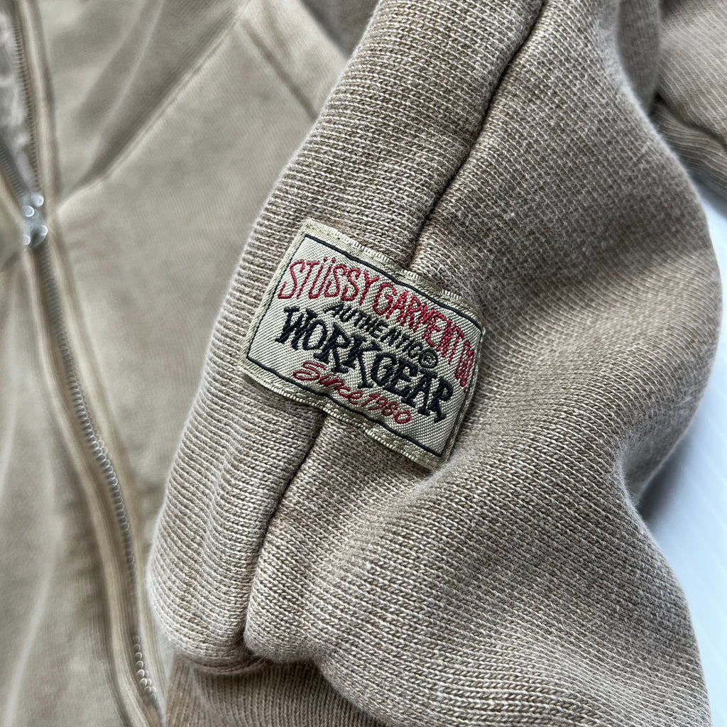 Stussy Garment Co. Waffle Lined Zip Hoodie S