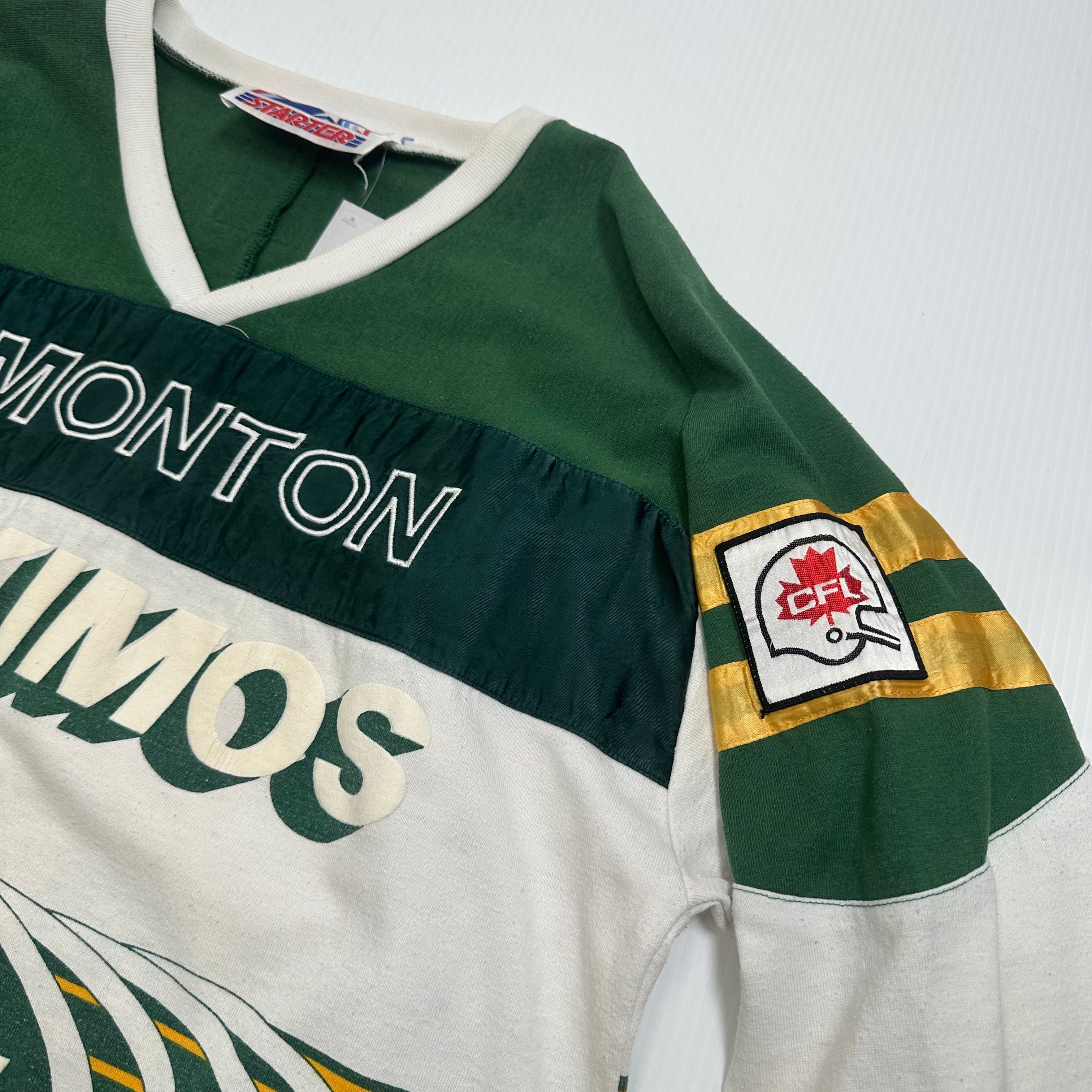 80s Starter Edmonton Eskimos AOP Cotton Jersey XL