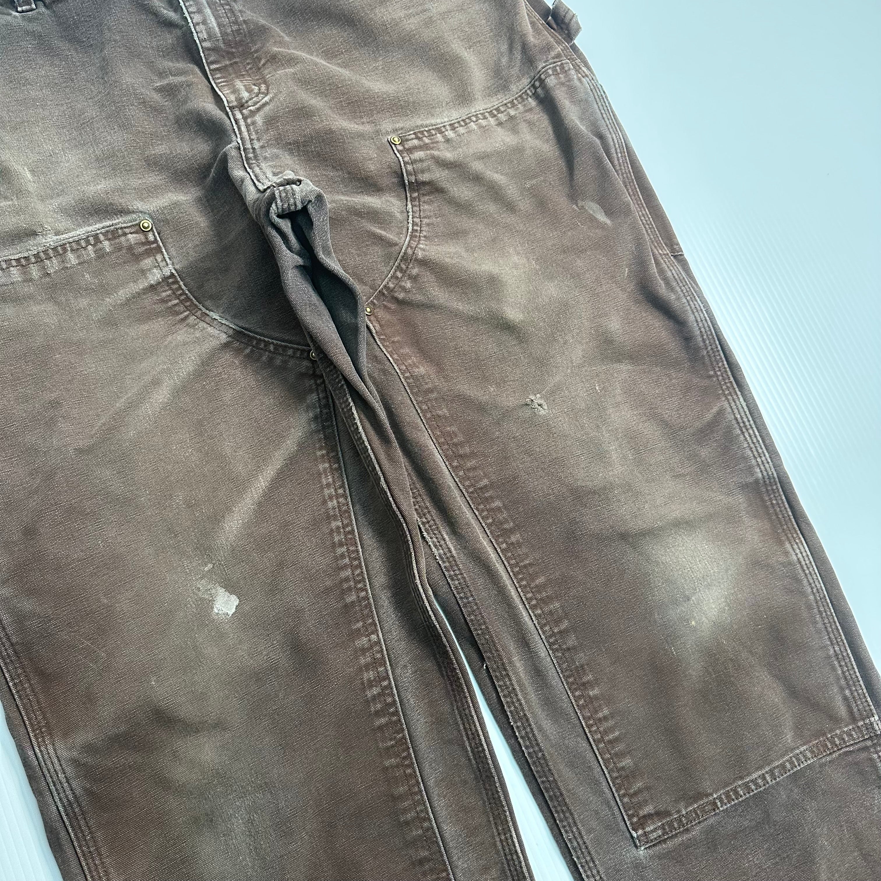 Vintage Carhartt Faded Double Knee Denim 37