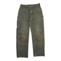 Distressed Carhartt Olive Double Knees 30